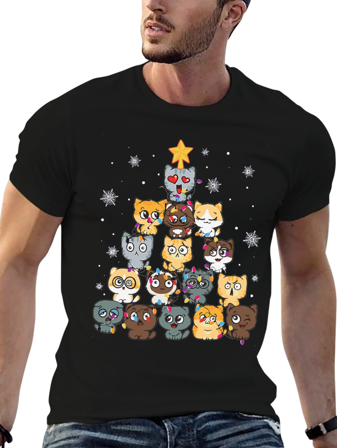 Christmas Cat Tree T-Shirt