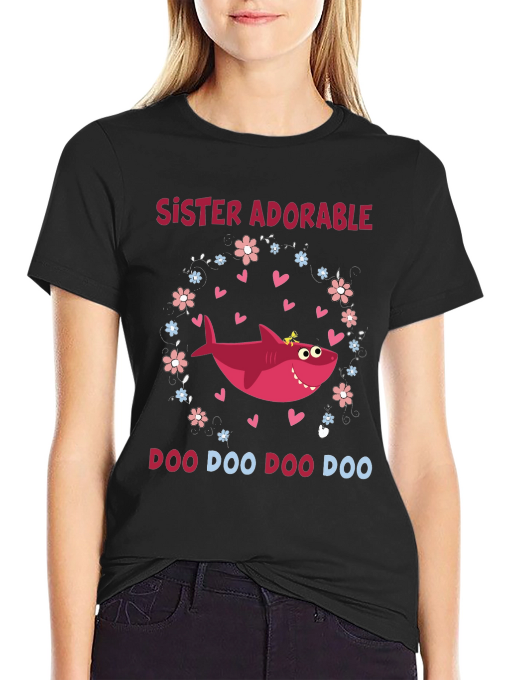Sister Adorable Shark Doo Doo Doo T-Shirt