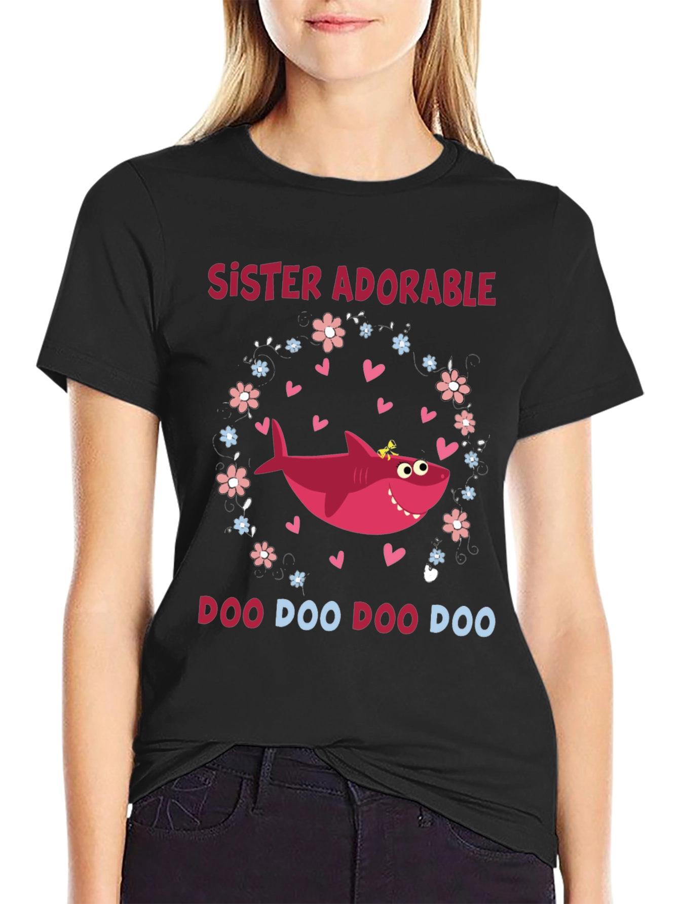 Sister Adorable Shark Doo Doo Doo T-Shirt
