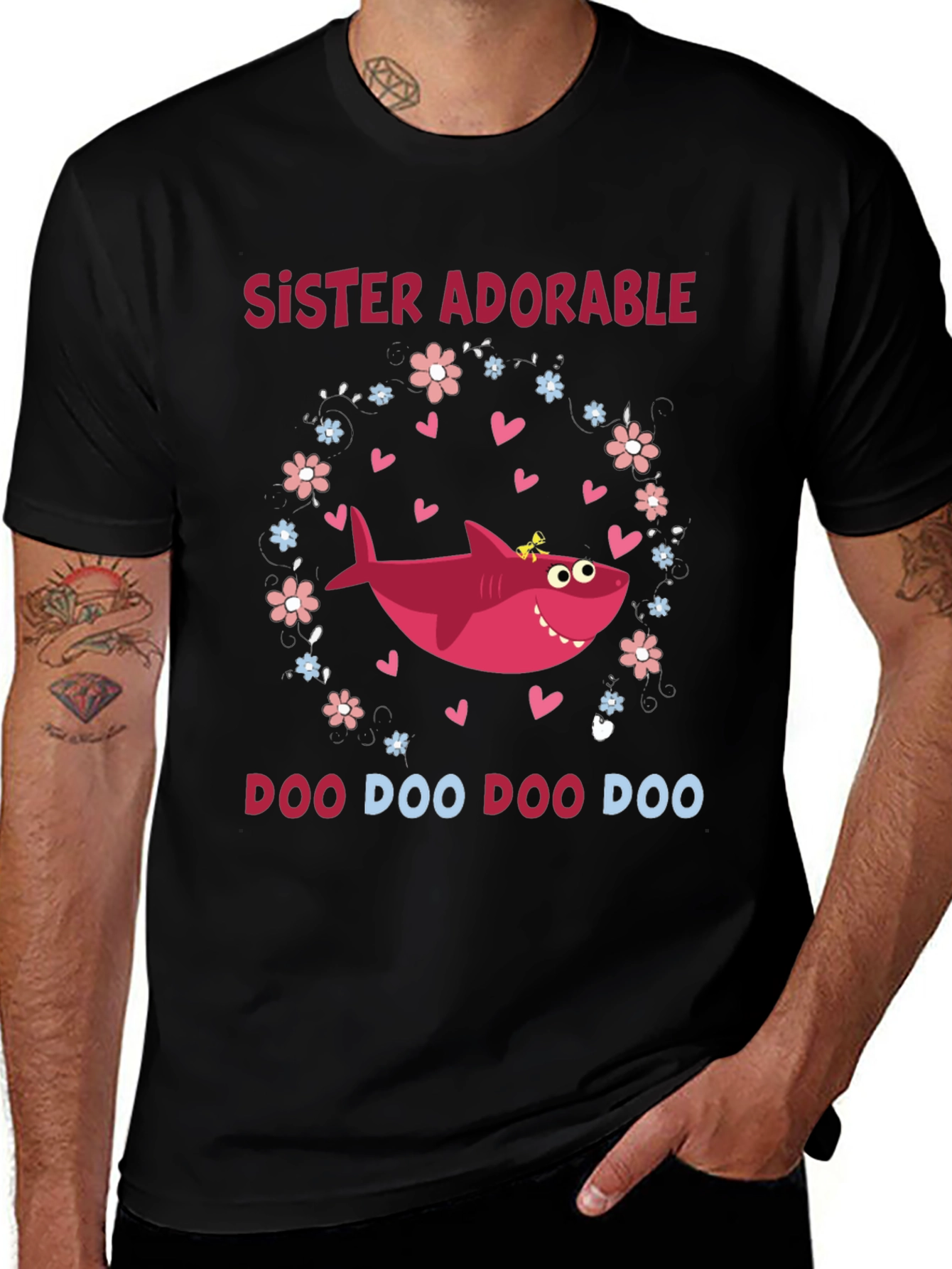 Sister Adorable Shark Doo Doo Doo T-Shirt