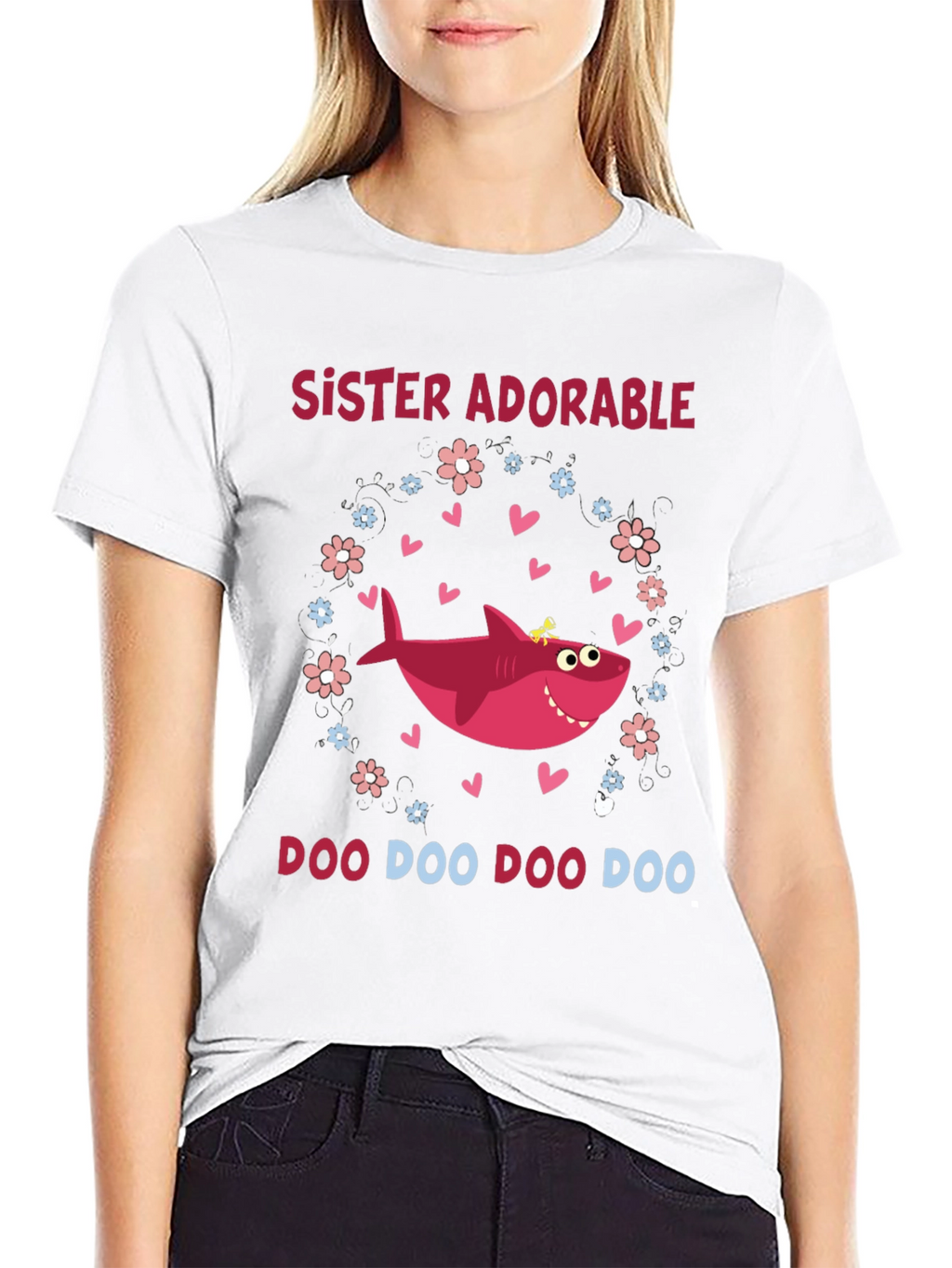 Sister Adorable Shark Doo Doo Doo T-Shirt