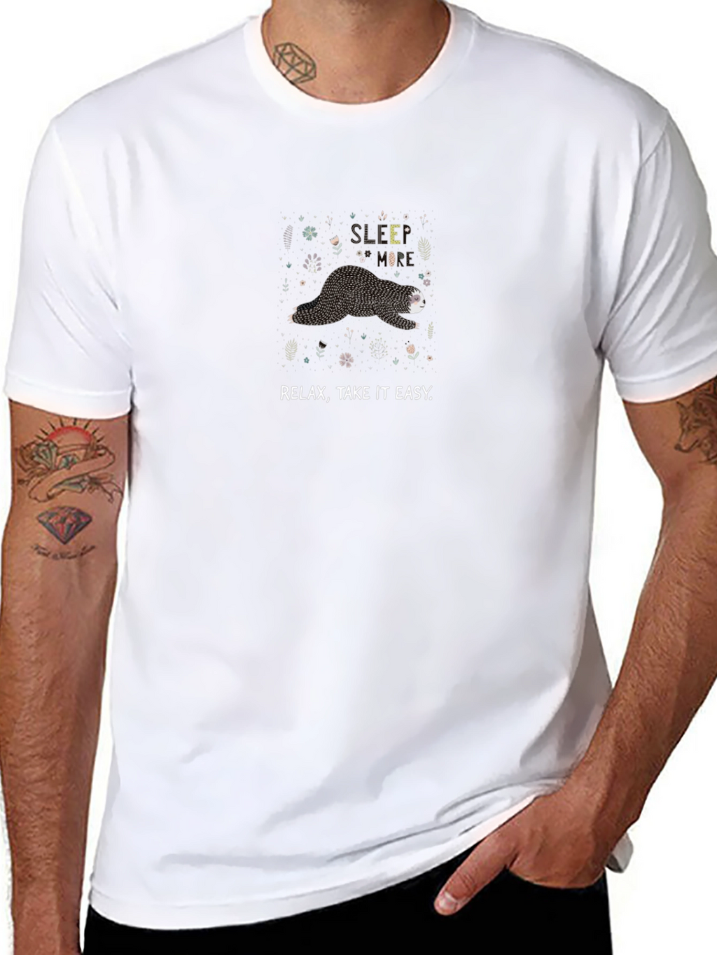 Relax Sloth Graphic Tee - Take it Easy
