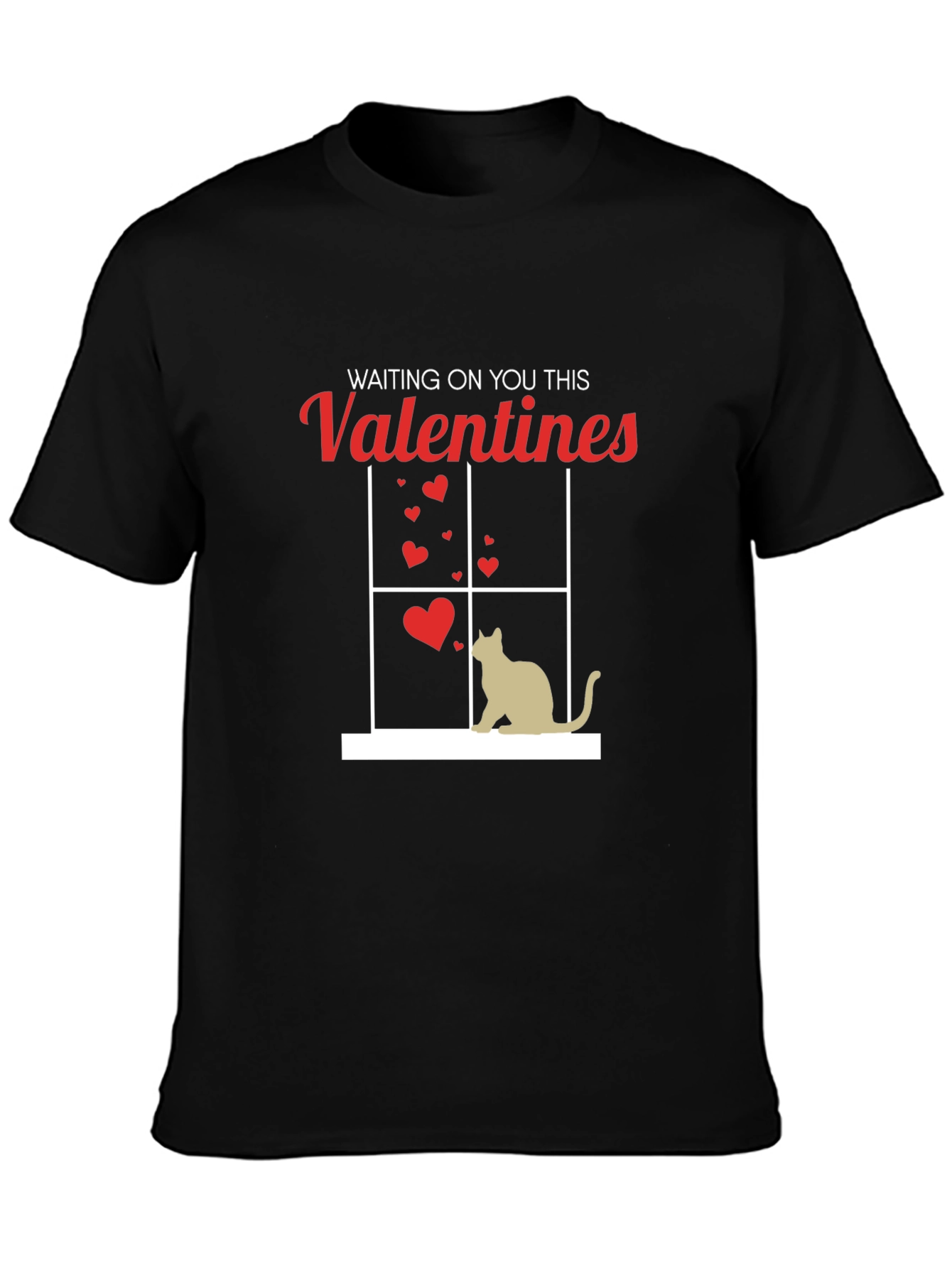 Waiting on You This Valentines T-Shirt - Cat Lover Tee
