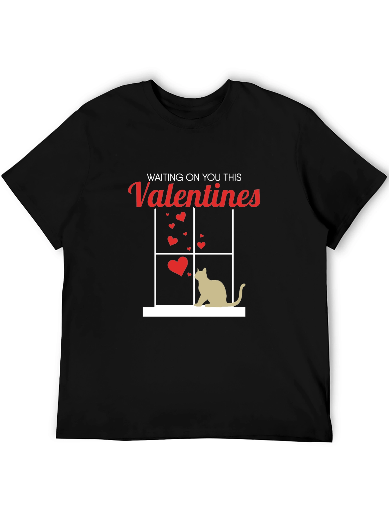 Waiting on You This Valentines T-Shirt - Cat Lover Tee