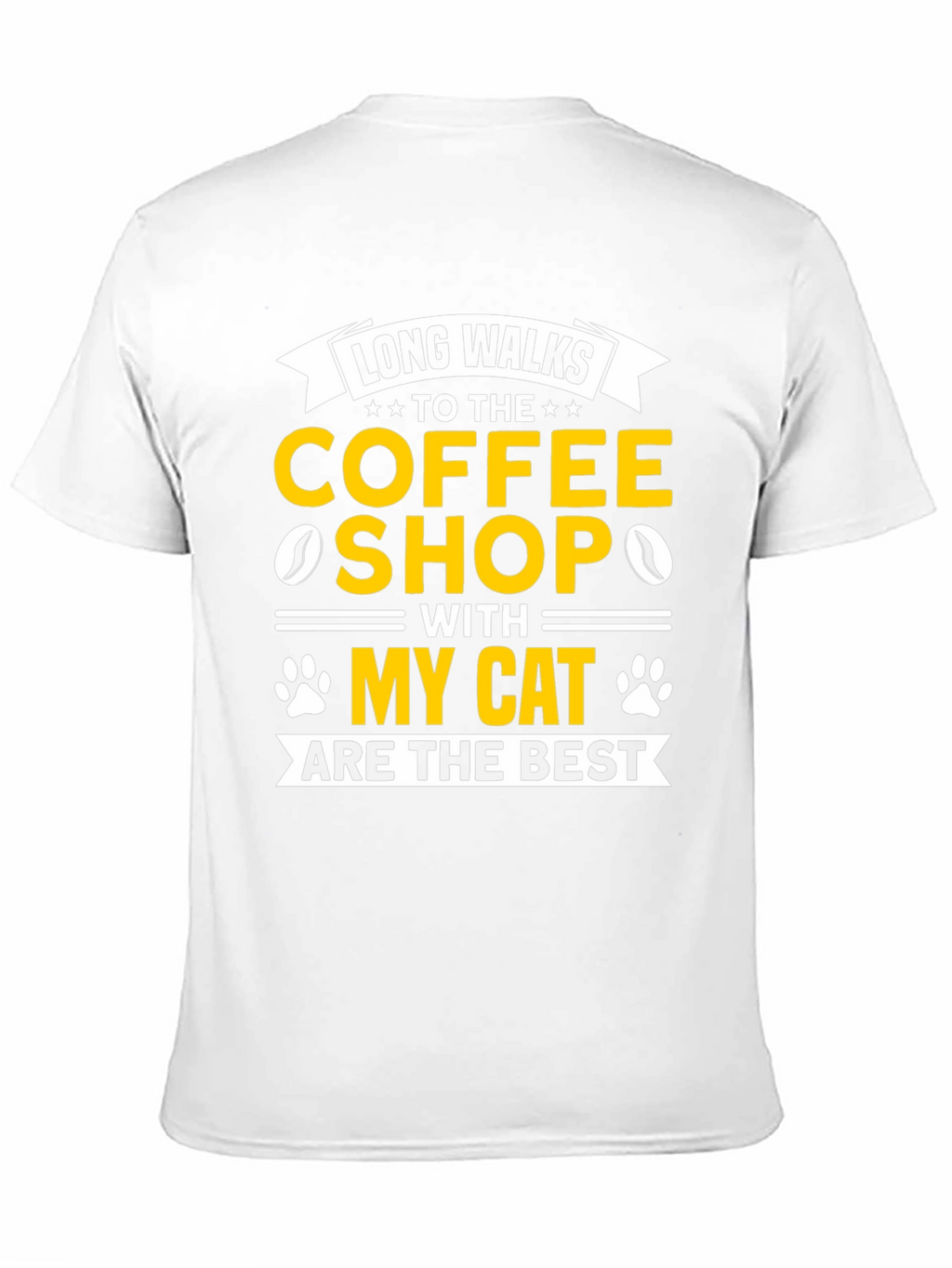 Cat Lover Coffee Shop Walk T-Shirt