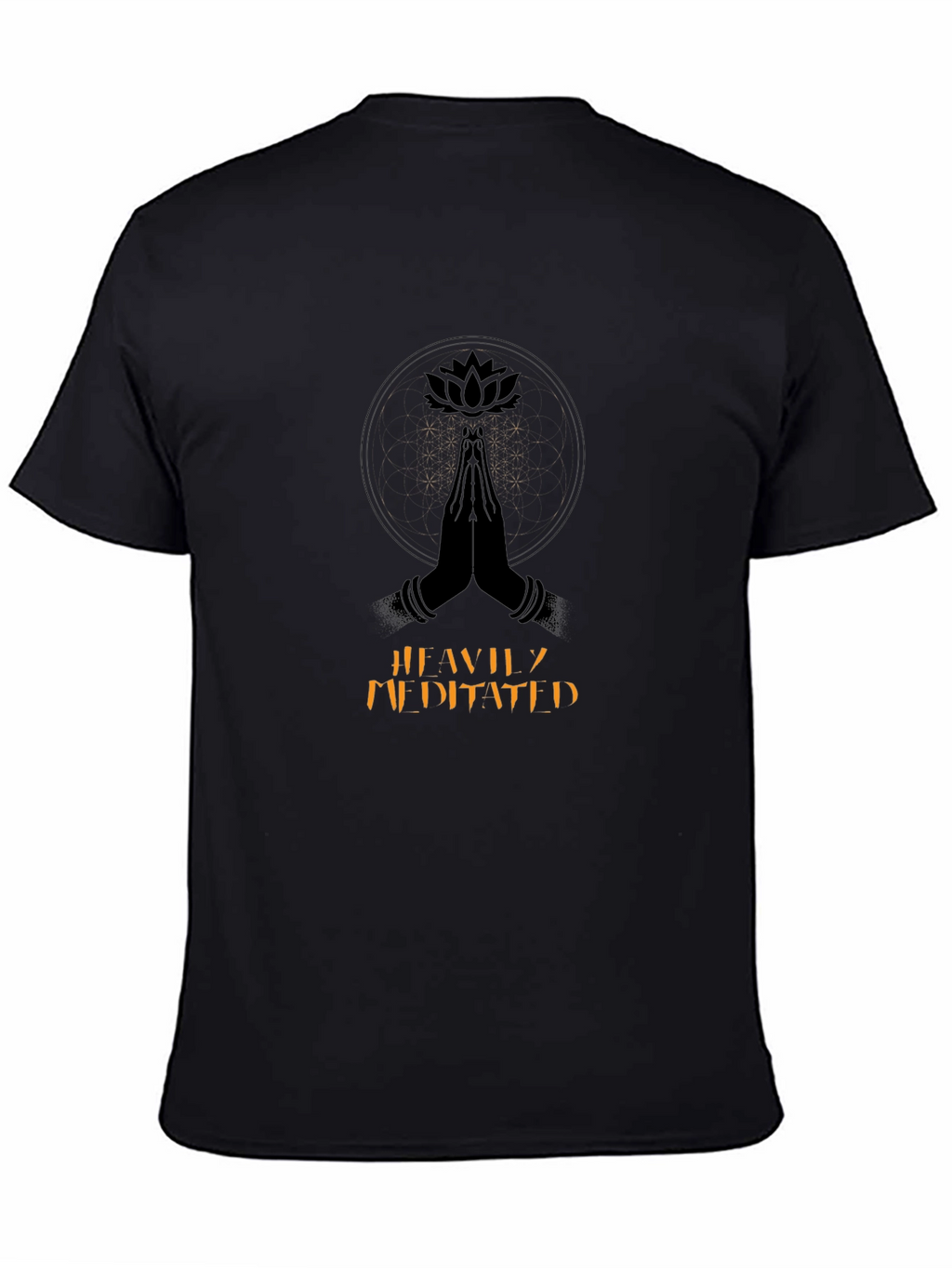 Meditated Graphic T-Shirt: Black
