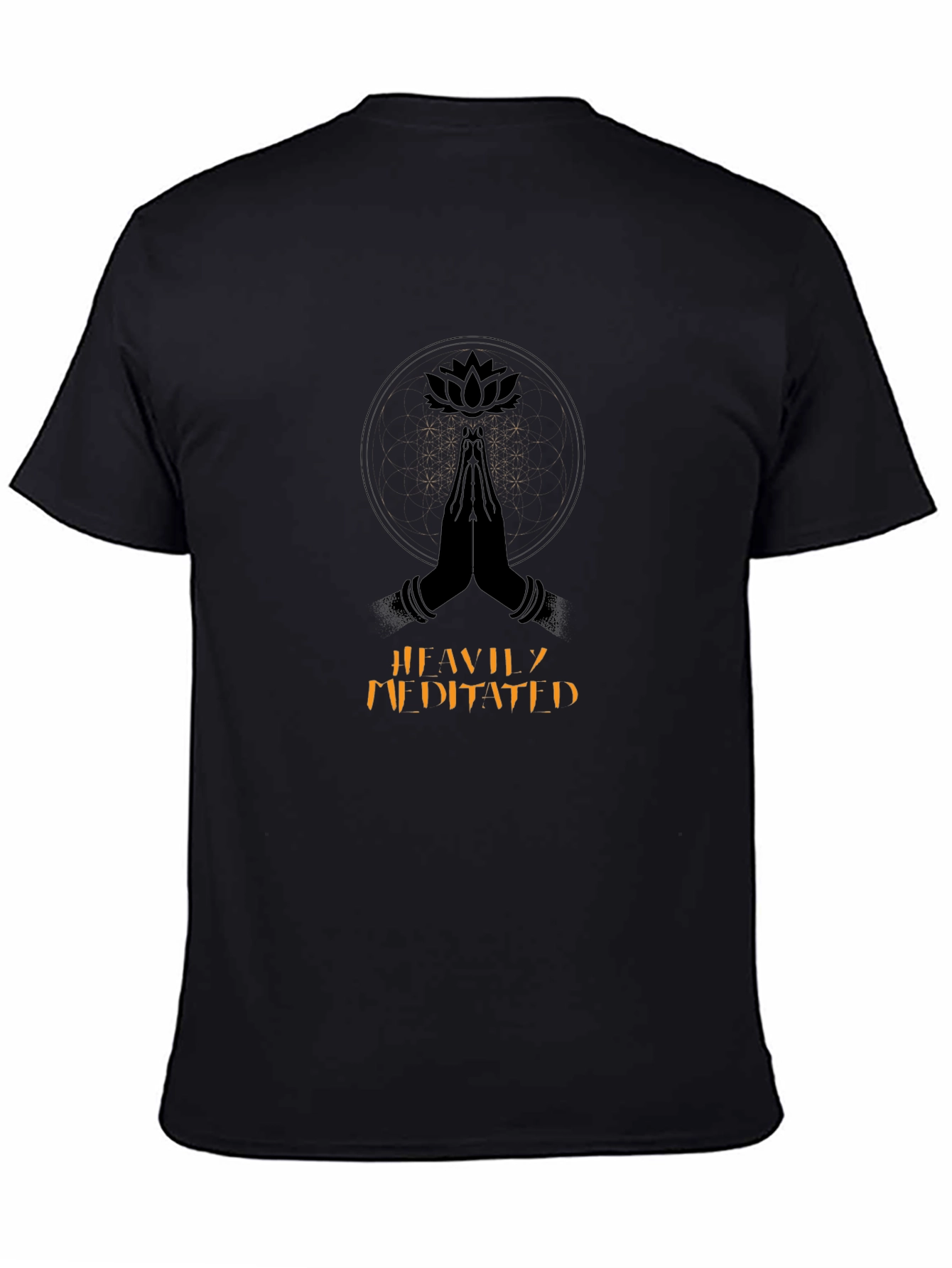 Meditated Graphic T-Shirt: Black