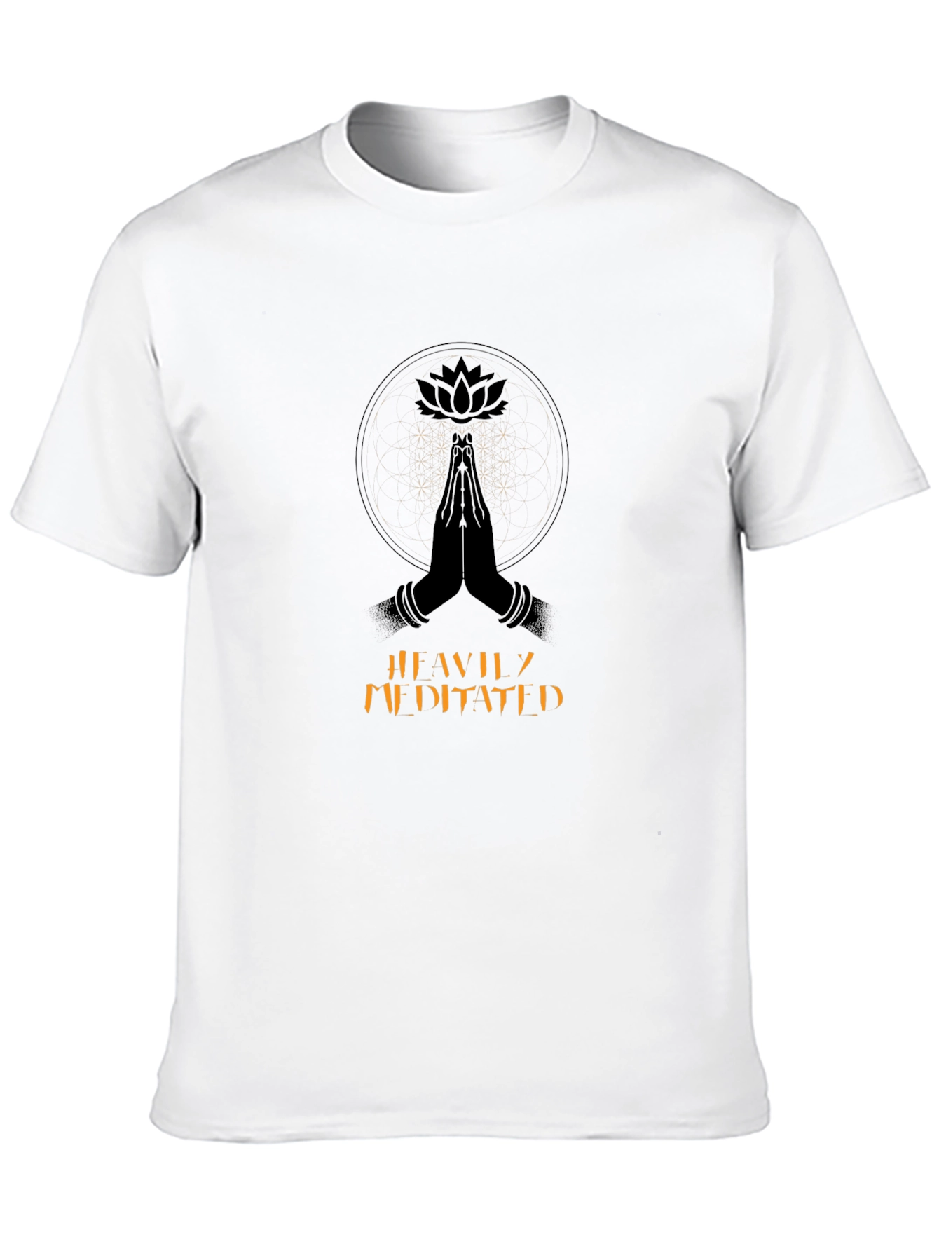 Meditated Graphic T-Shirt: Black