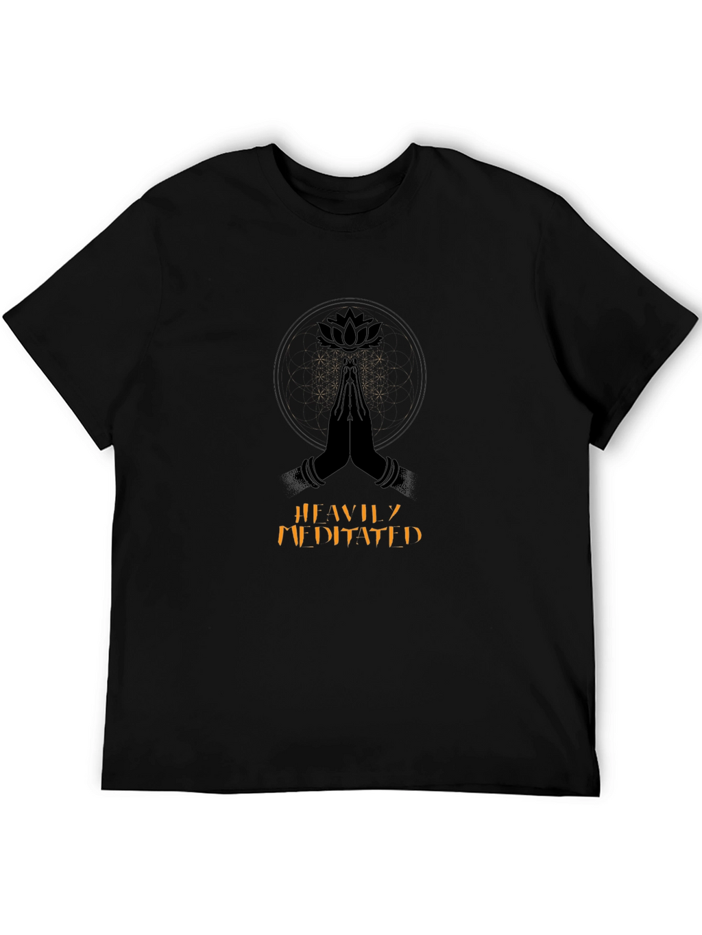 Meditated Graphic T-Shirt: Black
