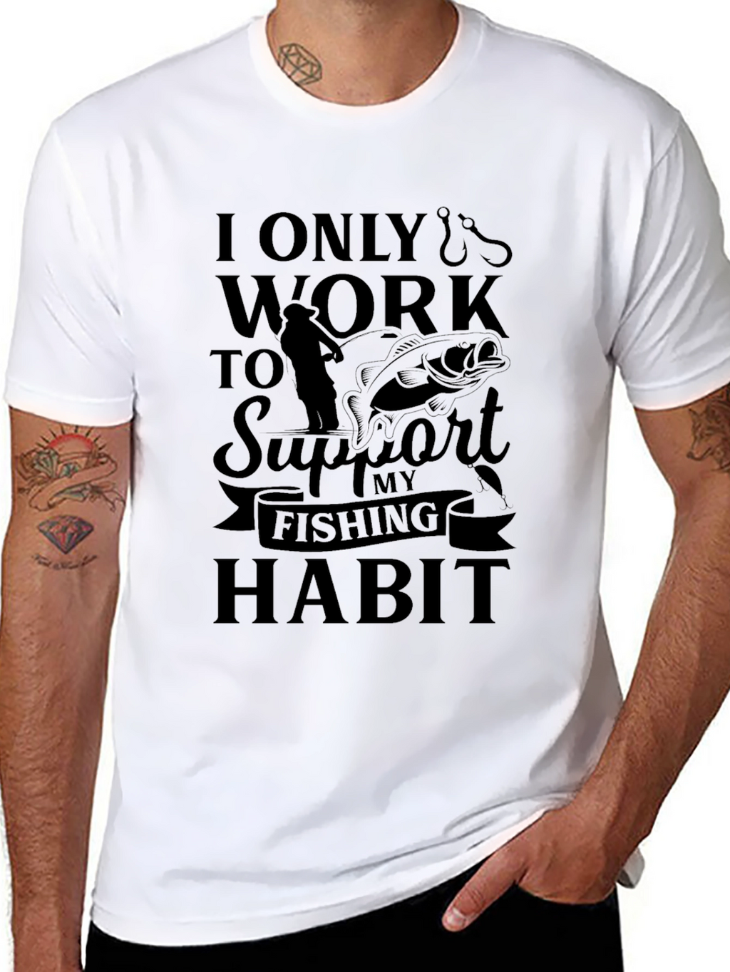 Fishing Habit Graphic Tee
