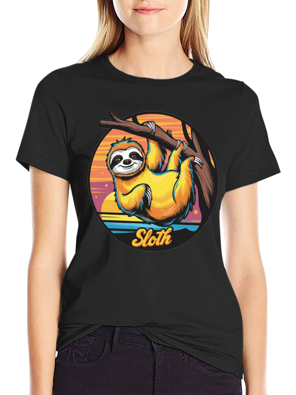 Sloth Graphic T-Shirt - Hang Loose Style