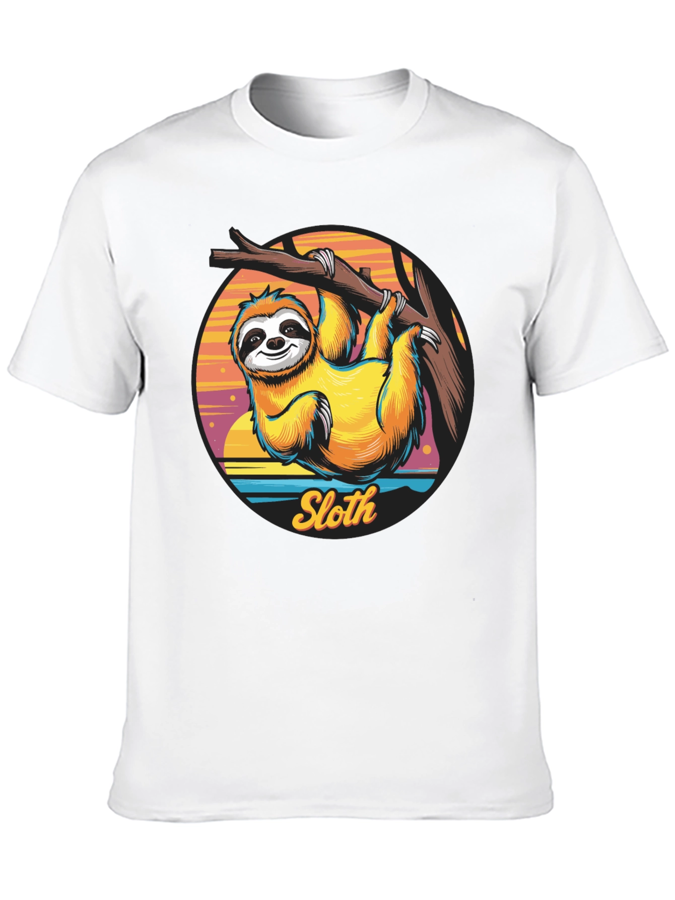Sloth Graphic T-Shirt - Hang Loose Style