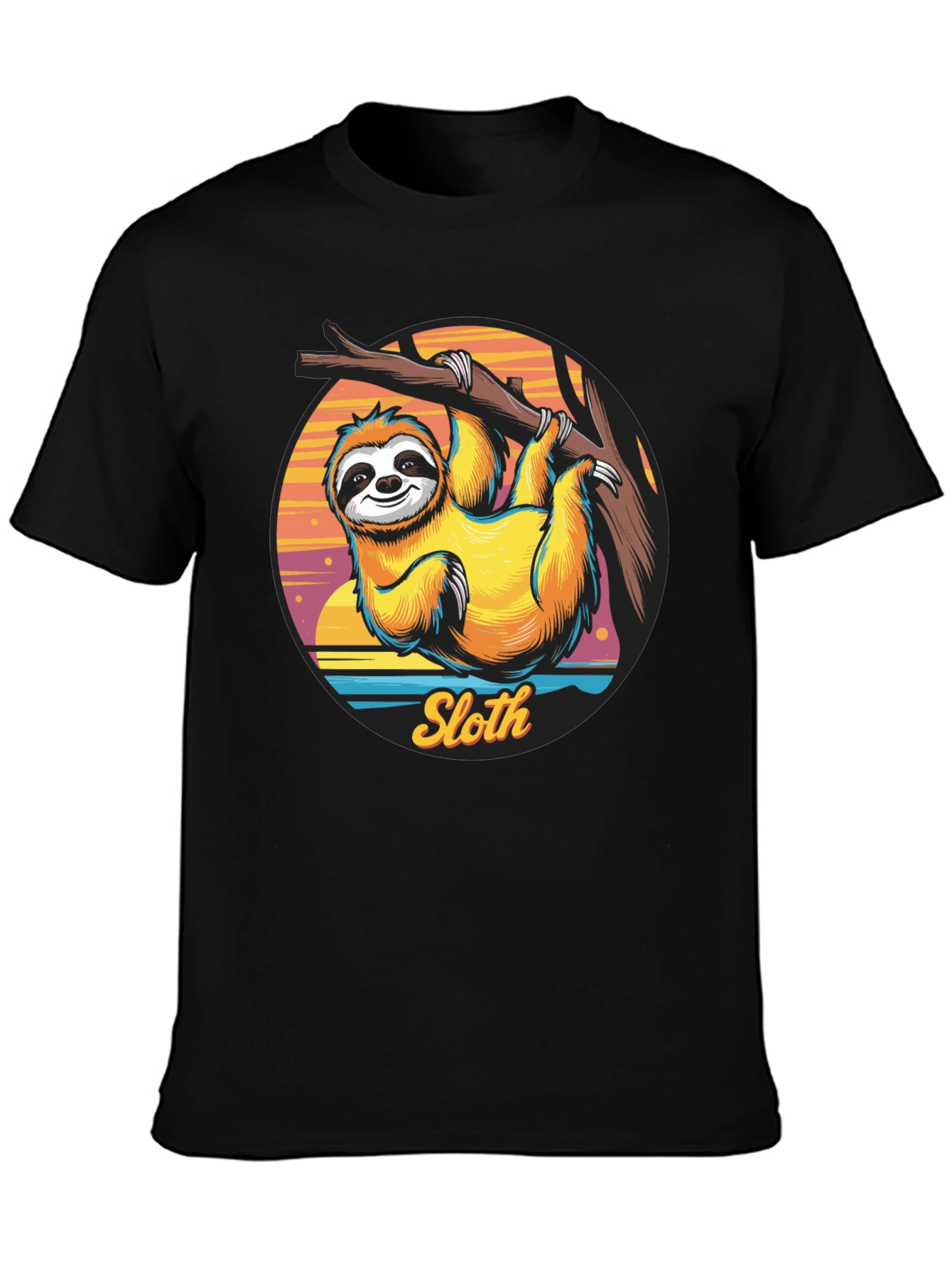 Sloth Graphic T-Shirt - Hang Loose Style