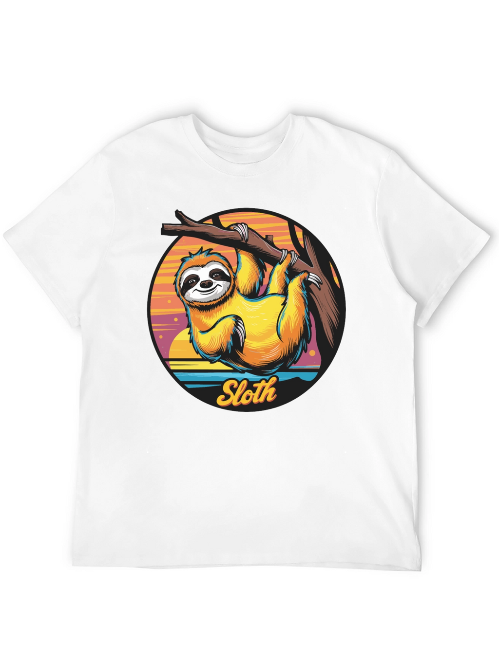 Sloth Graphic T-Shirt - Hang Loose Style