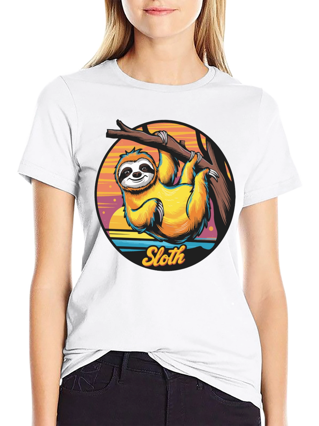 Sloth Graphic T-Shirt - Hang Loose Style