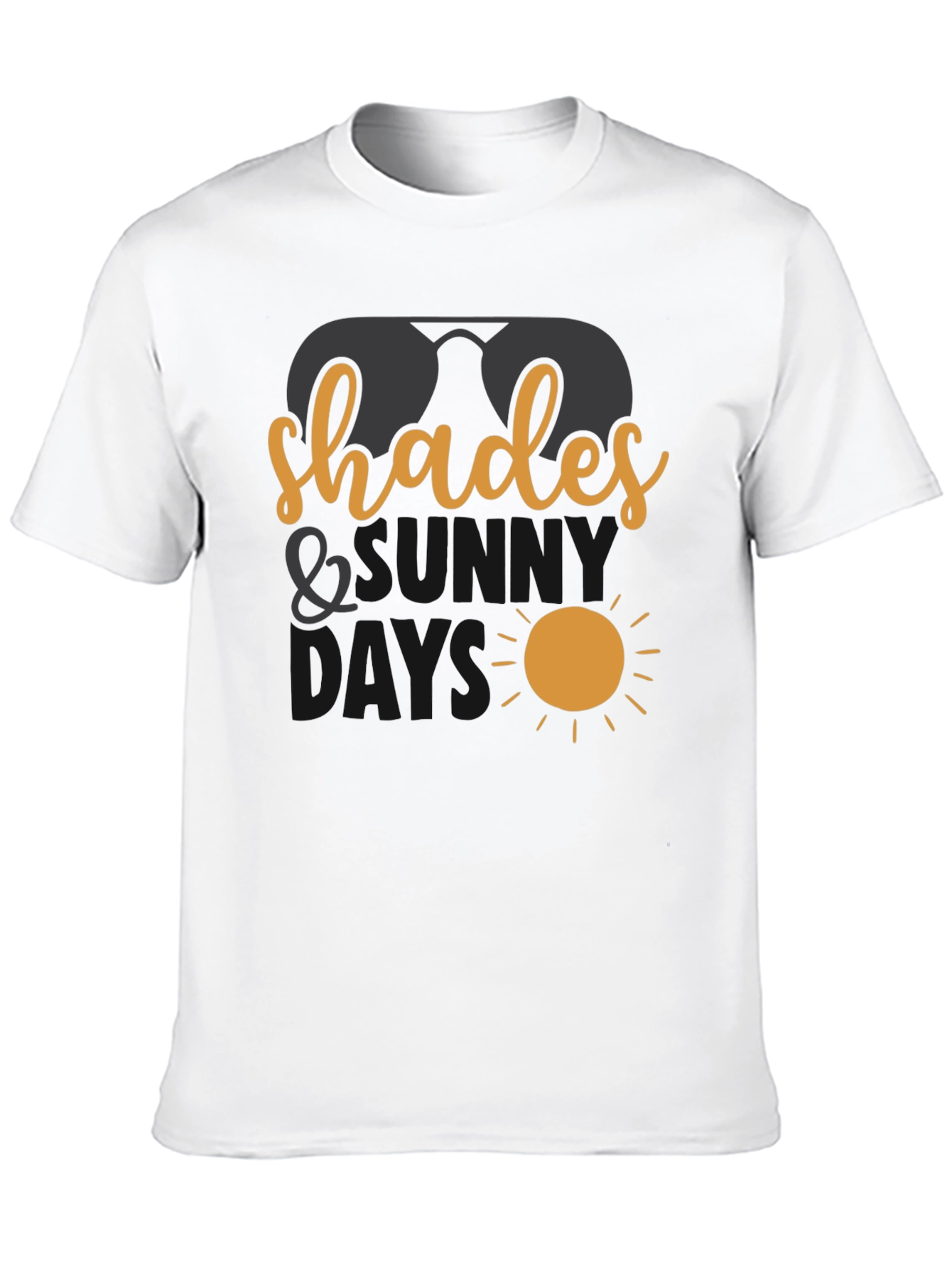 Shades and Sunny Days Black T-Shirt