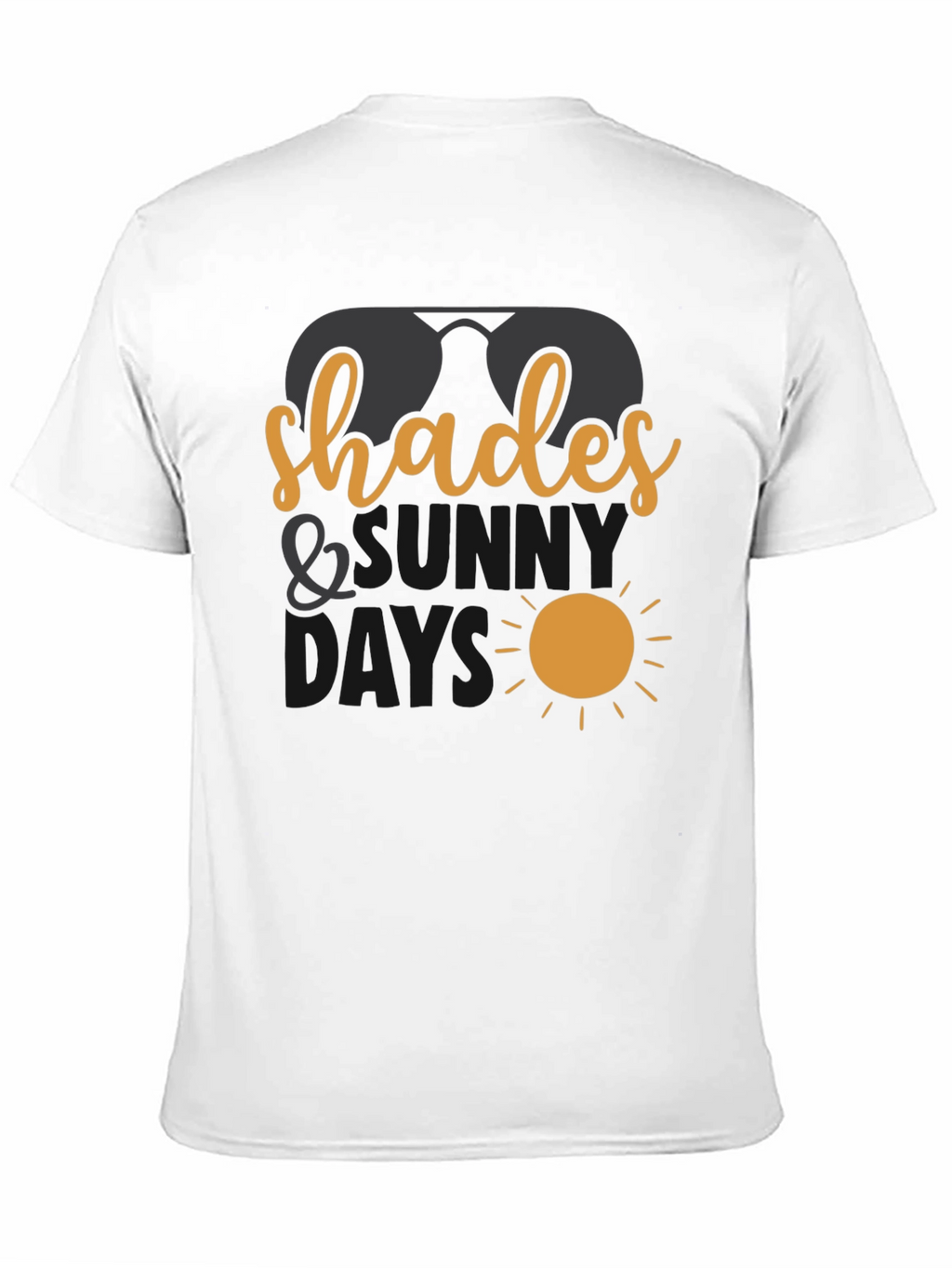 Shades and Sunny Days Black T-Shirt
