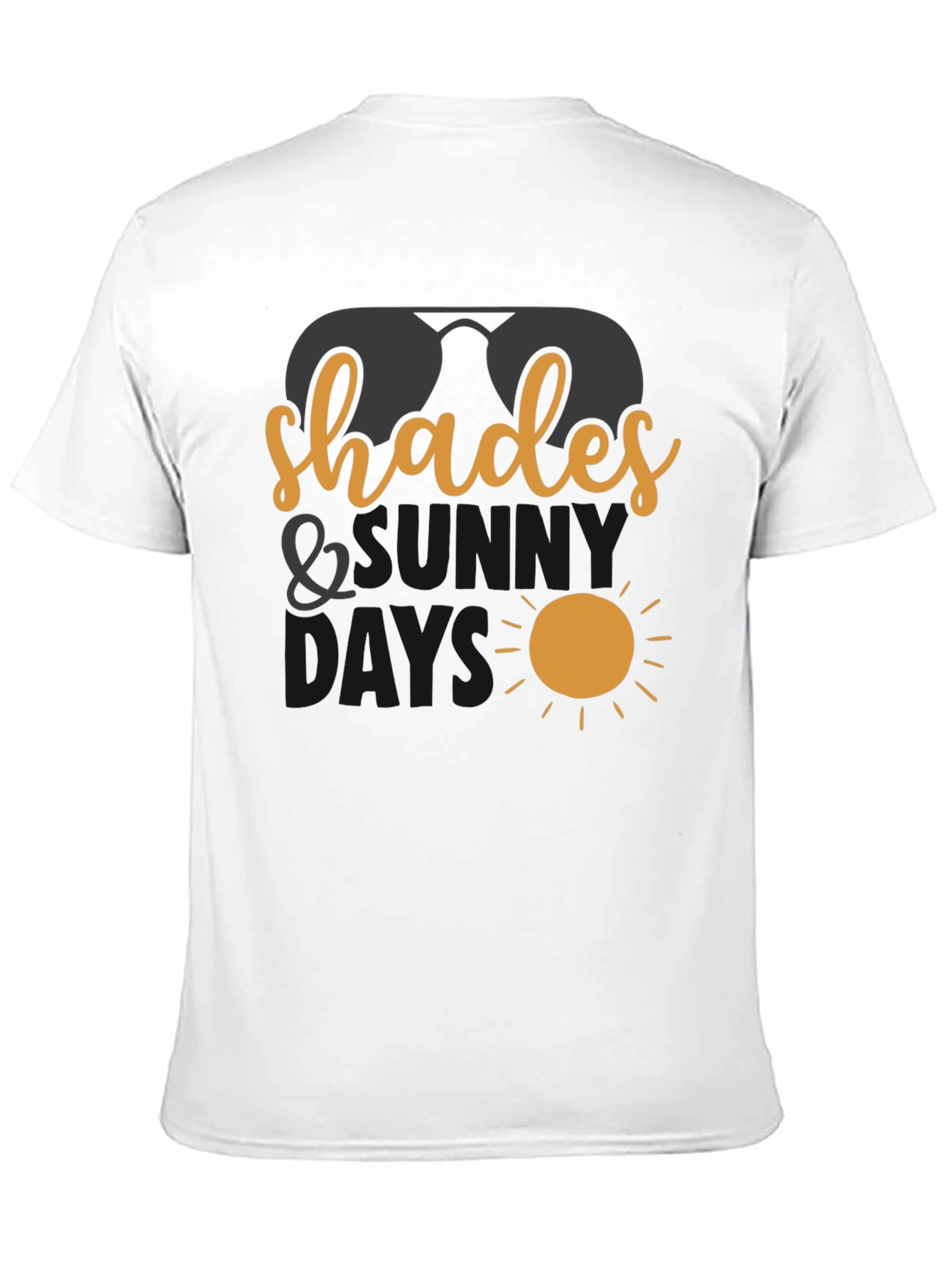 Shades and Sunny Days Black T-Shirt