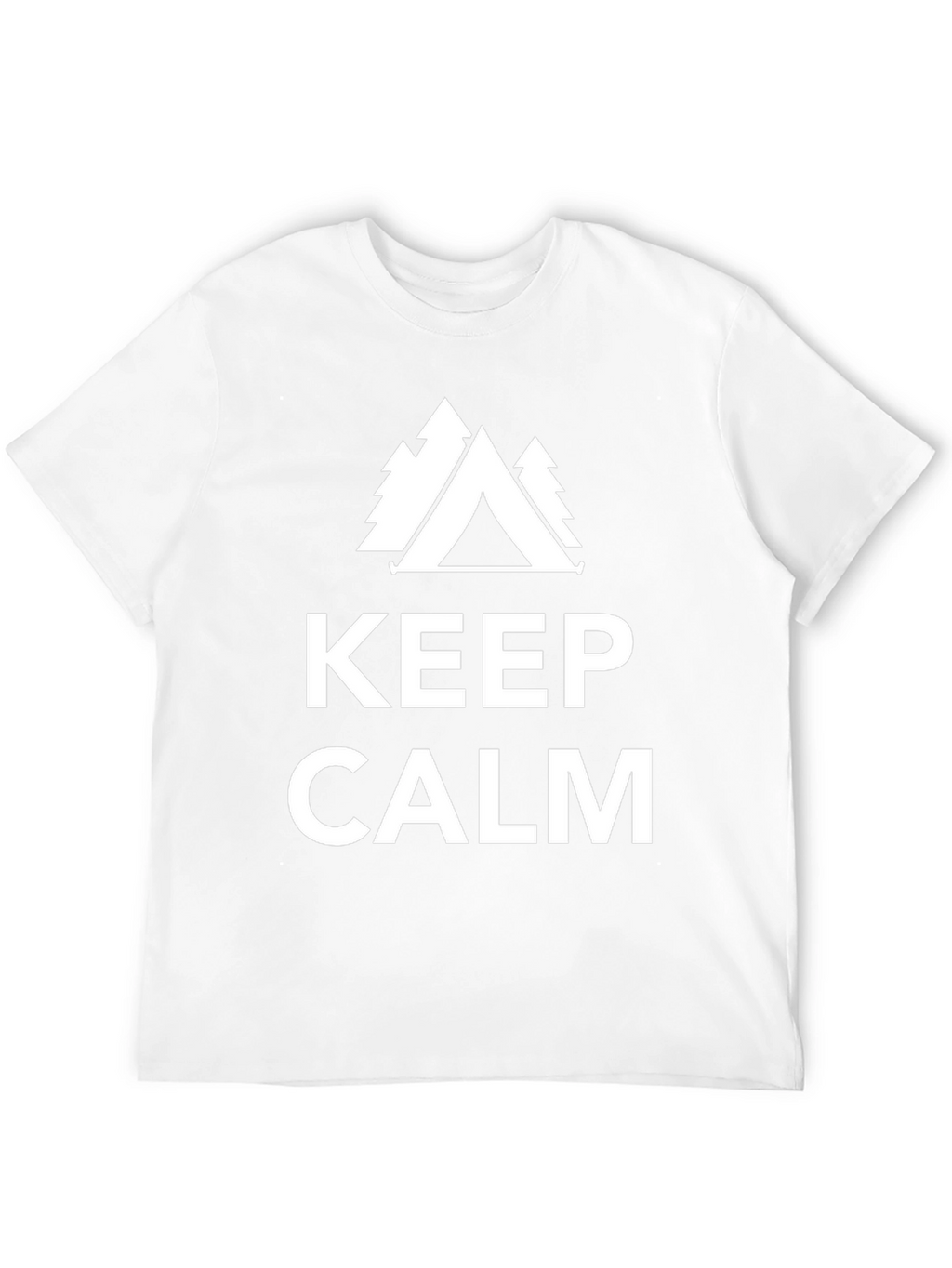 Keep Calm Camping Tee - Black Graphic T-Shirt
