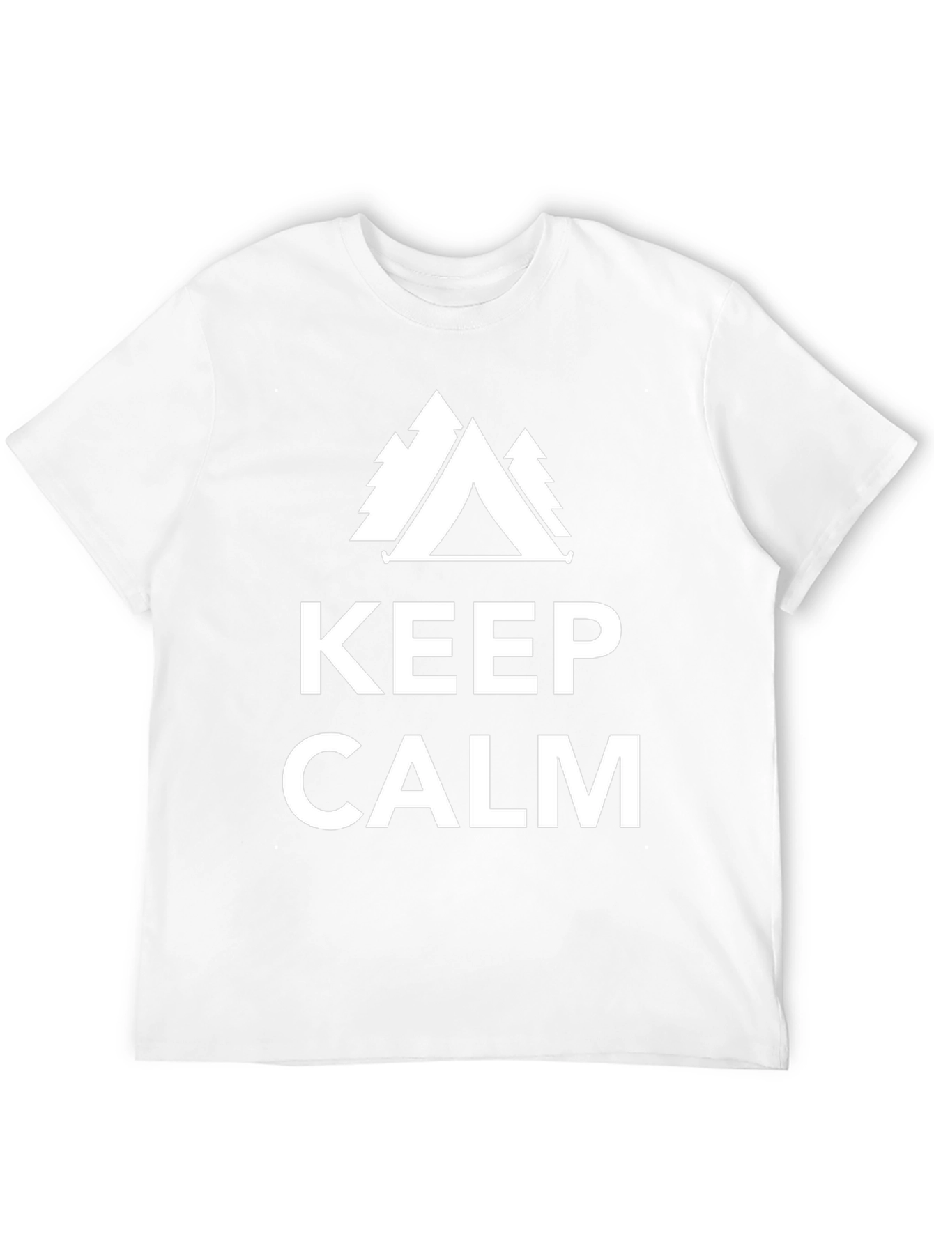 Keep Calm Camping Tee - Black Graphic T-Shirt