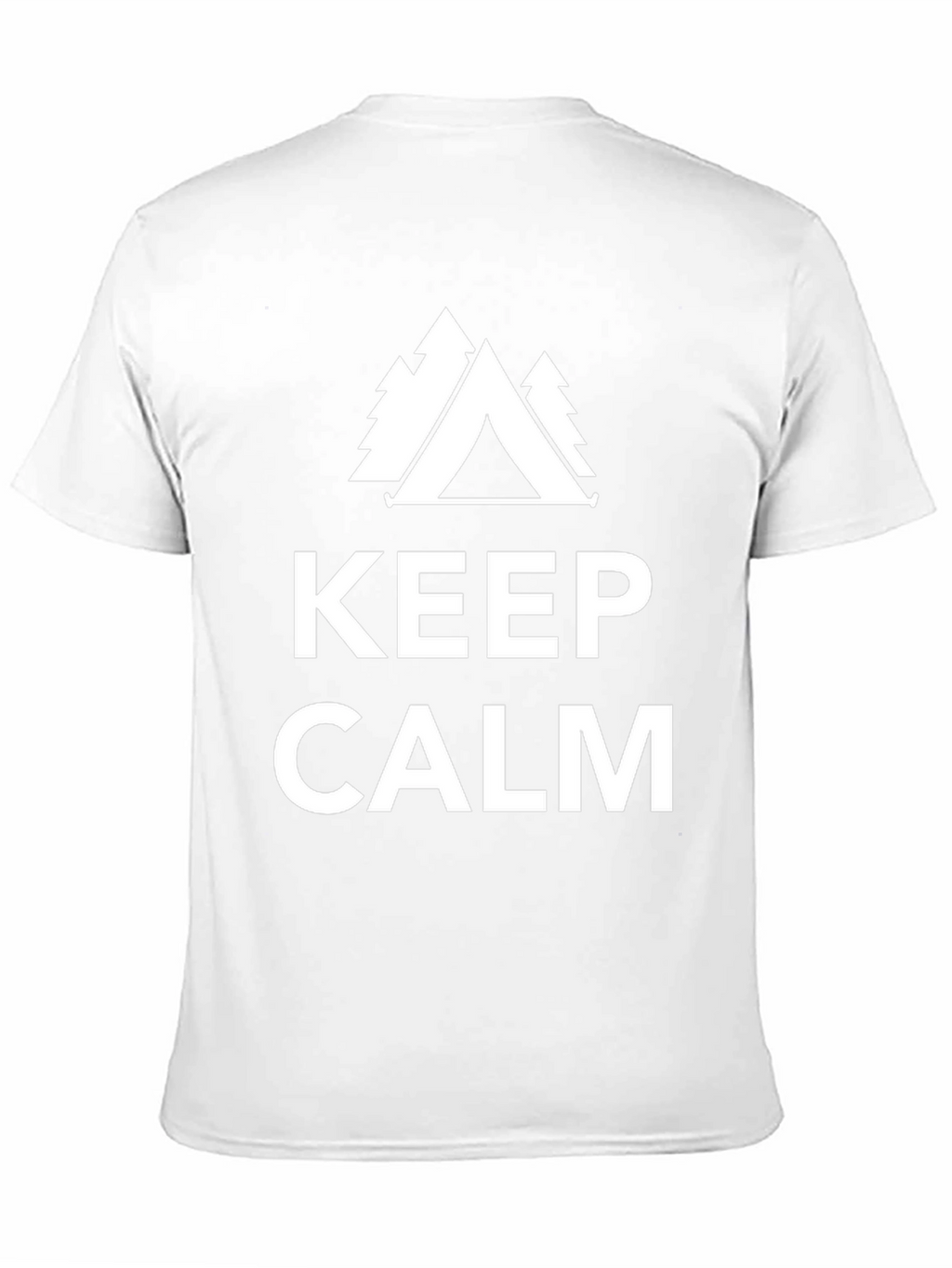 Keep Calm Camping Tee - Black Graphic T-Shirt