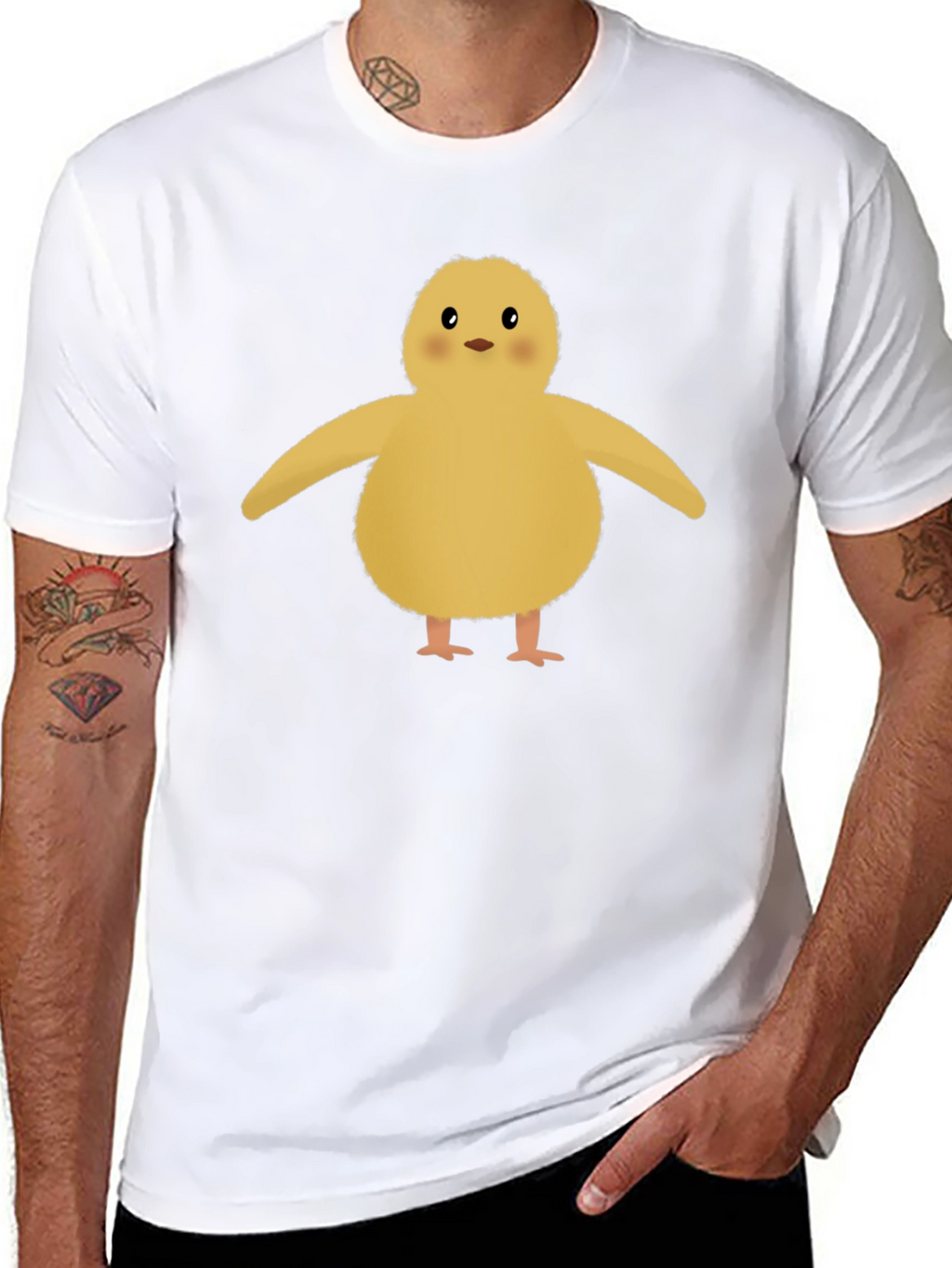 Cute Chick Graphic Tee - Soft Cotton Blend