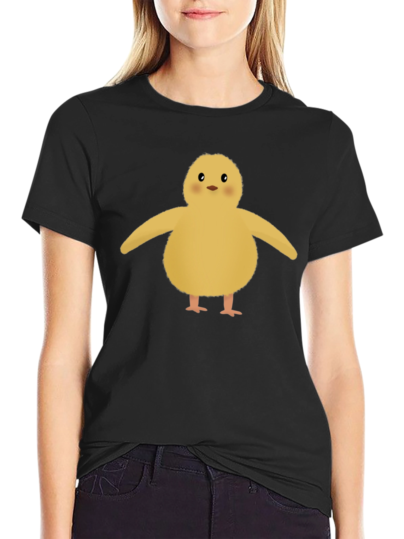 Cute Chick Graphic Tee - Soft Cotton Blend