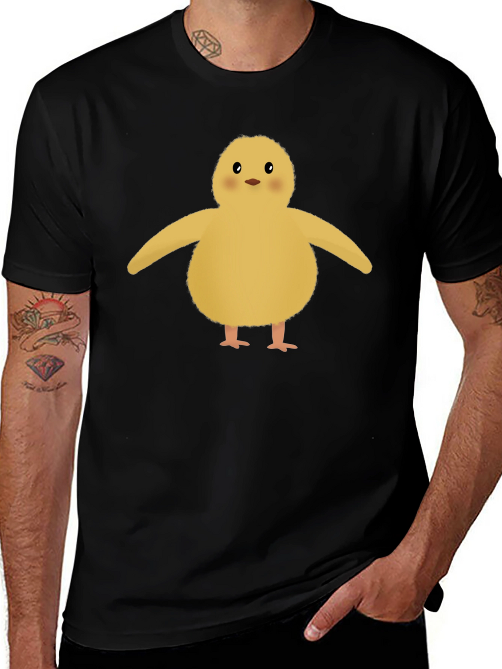 Cute Chick Graphic Tee - Soft Cotton Blend