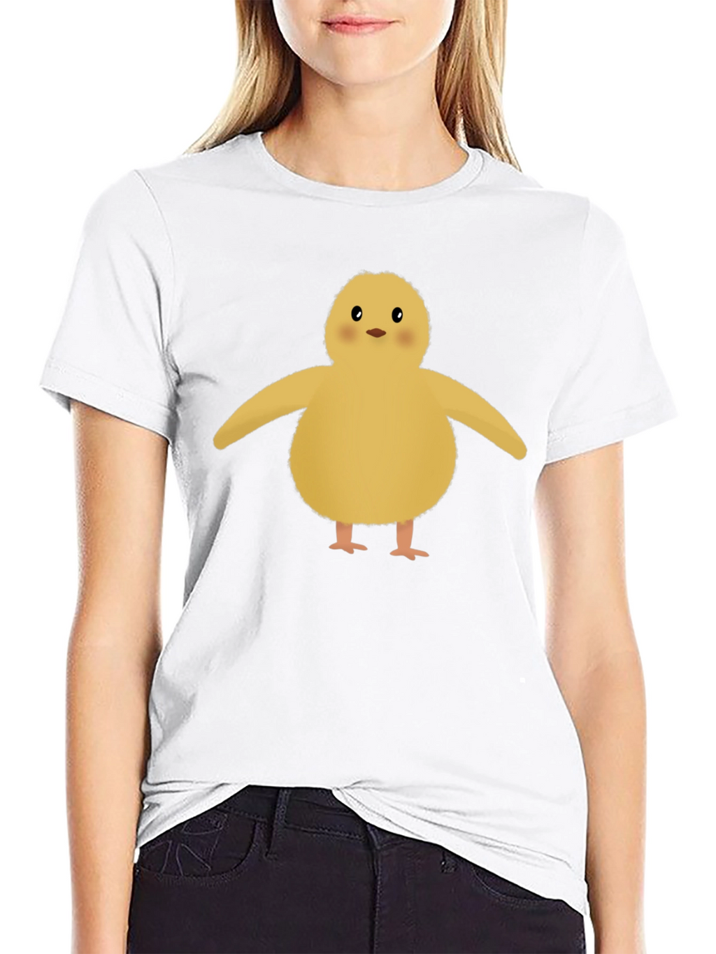 Cute Chick Graphic Tee - Soft Cotton Blend