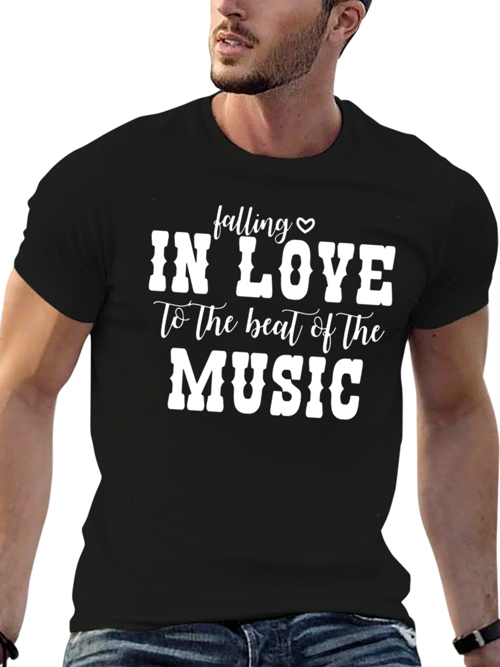 Falling In Love Music Graphic Tee