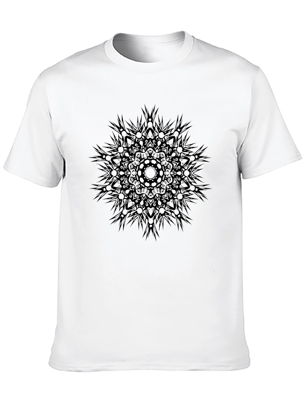 Dark Mandala Graphic Black T-Shirt