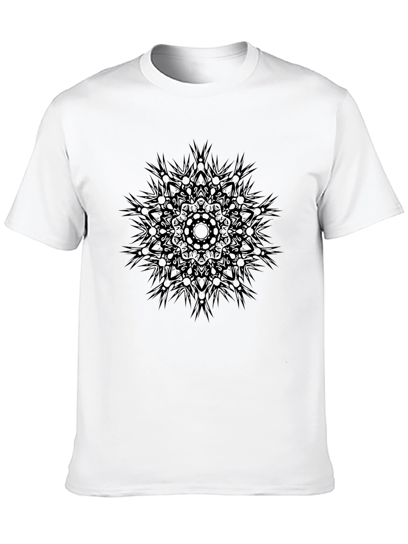 Dark Mandala Graphic Black T-Shirt