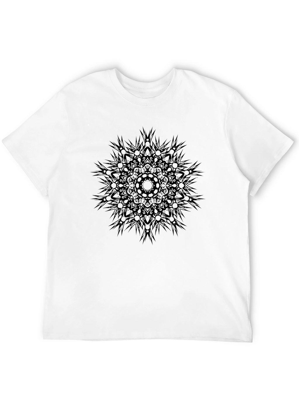Dark Mandala Graphic Black T-Shirt