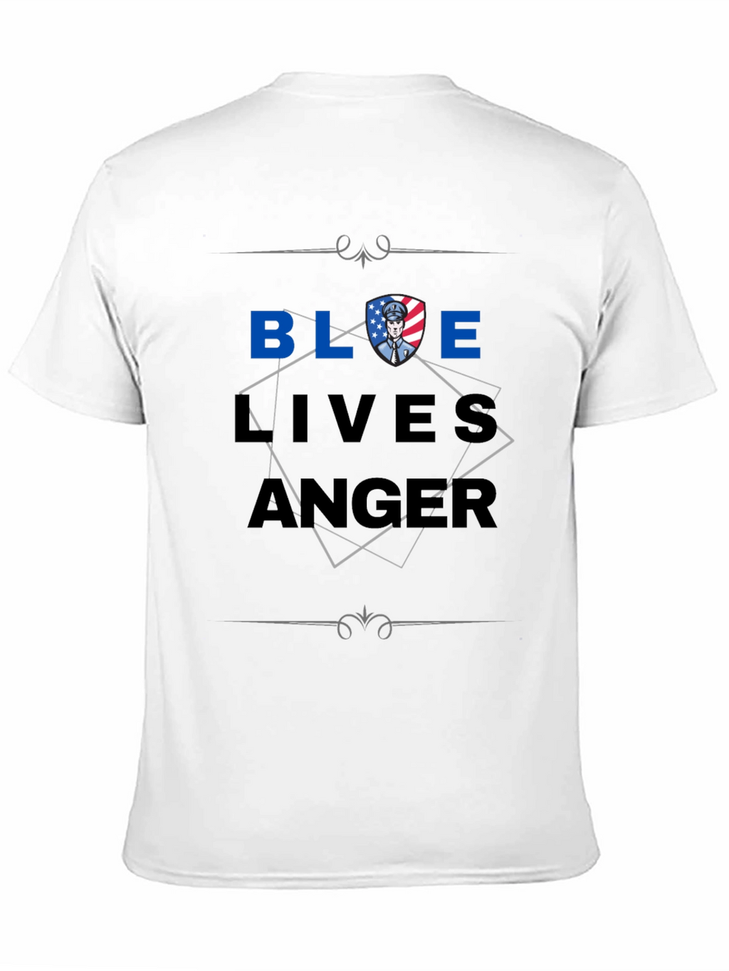 Blue Lives Matter Graphic Print T-Shirt