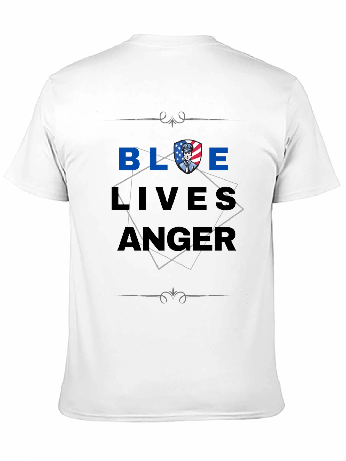 Blue Lives Matter Graphic Print T-Shirt