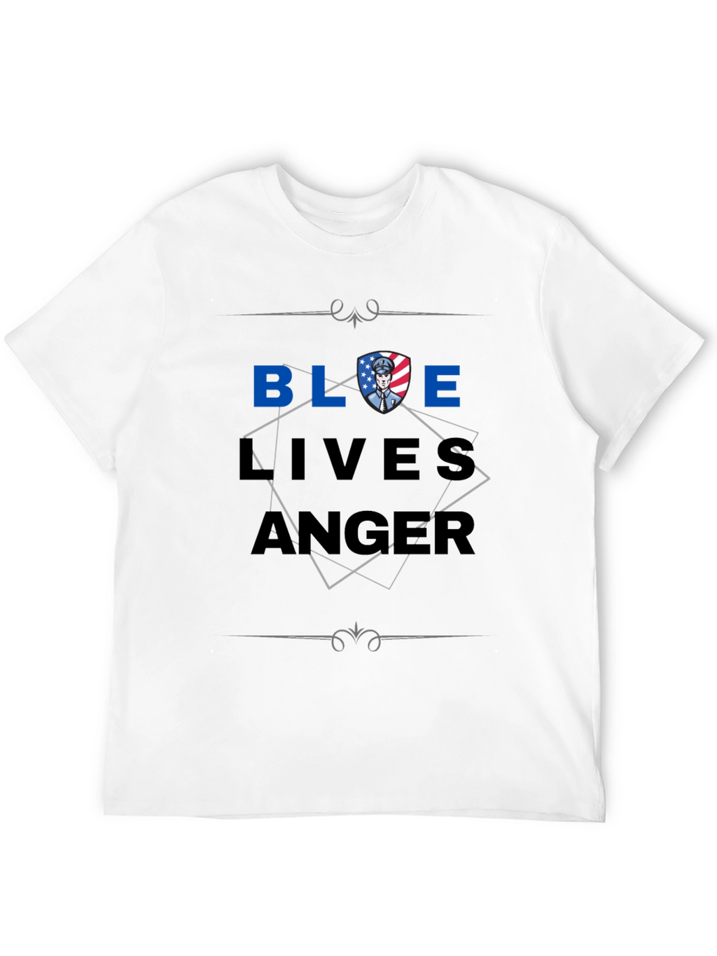 Blue Lives Matter Graphic Print T-Shirt