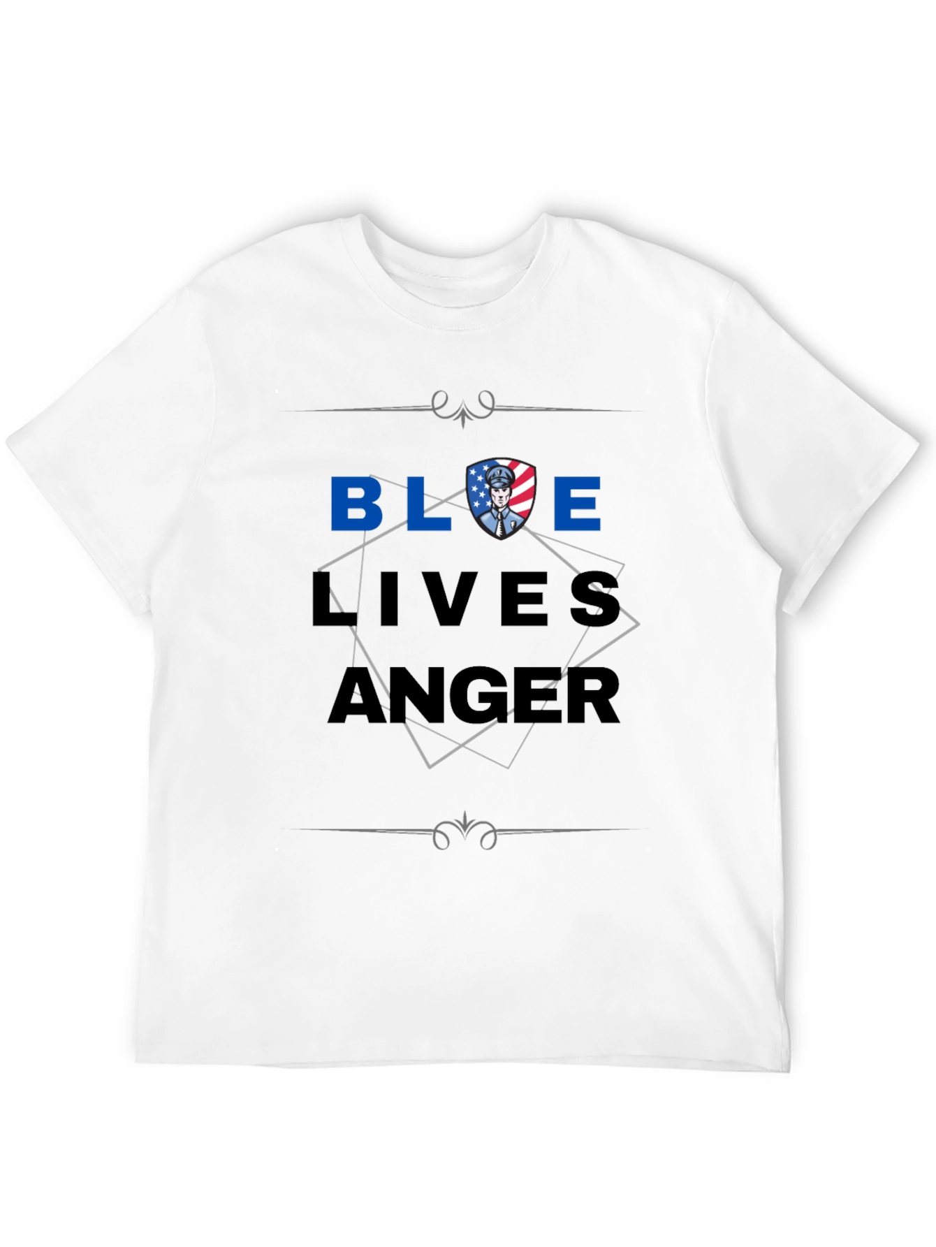 Blue Lives Matter Graphic Print T-Shirt