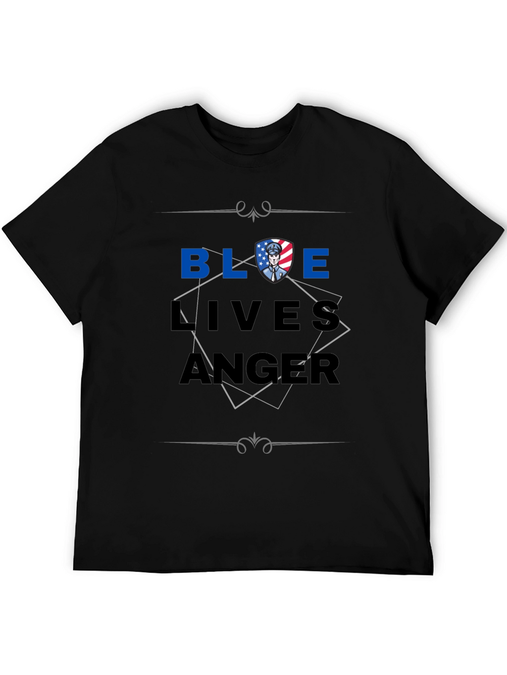 Blue Lives Matter Graphic Print T-Shirt
