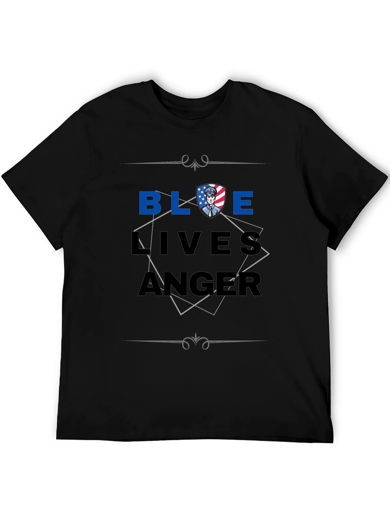 Blue Lives Matter Graphic Print T-Shirt