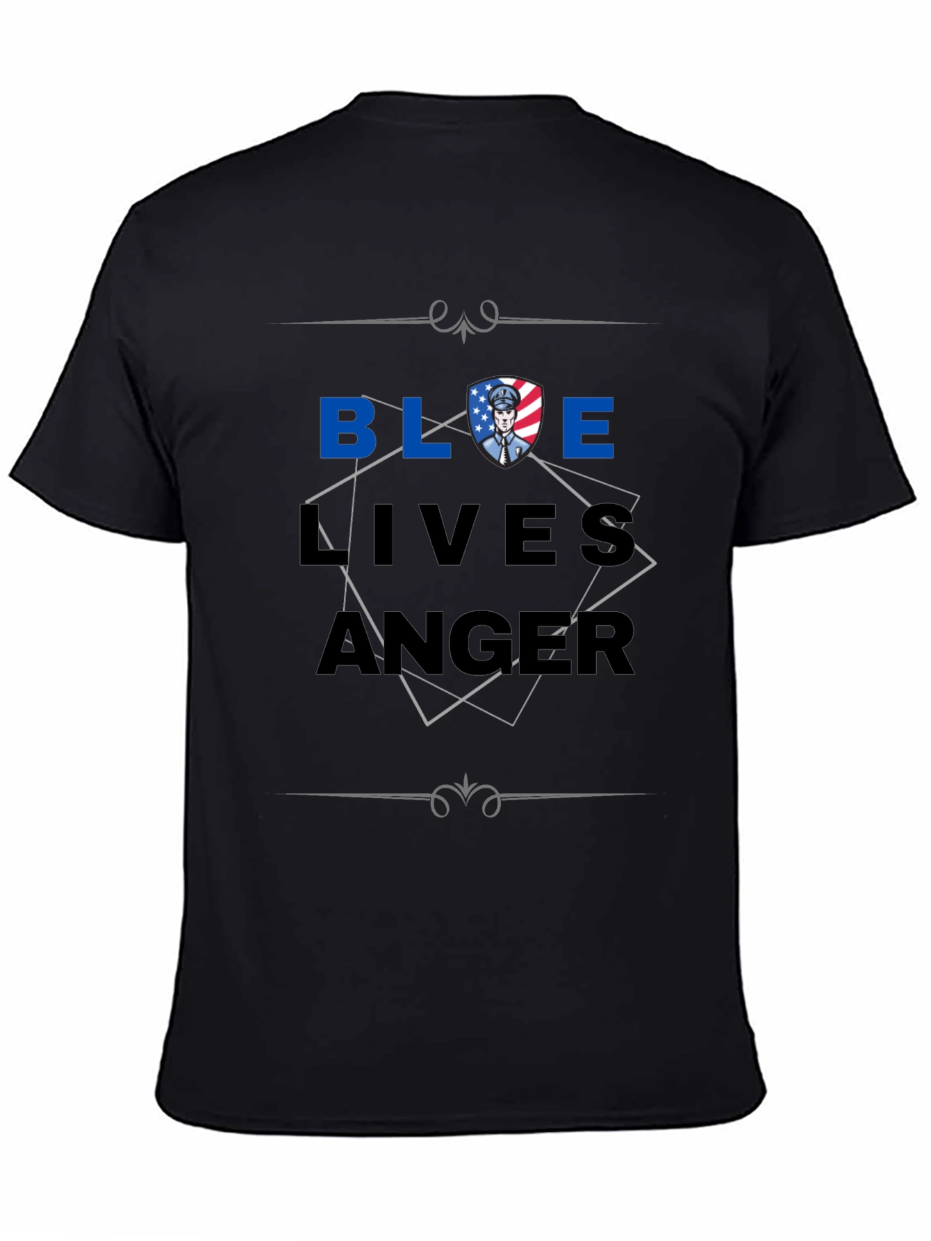 Blue Lives Matter Graphic Print T-Shirt