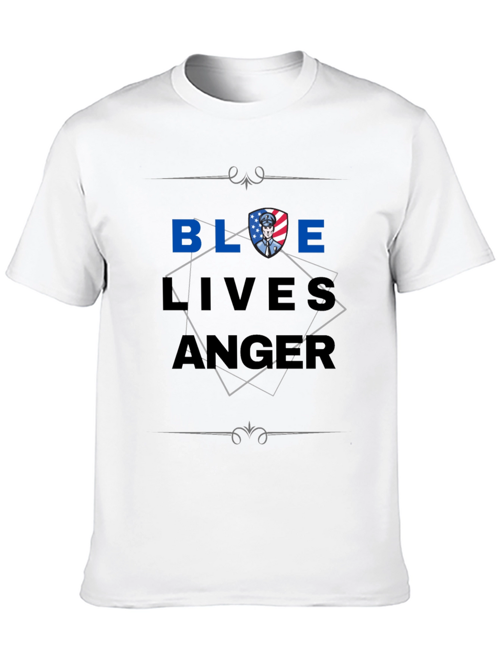 Blue Lives Matter Graphic Print T-Shirt
