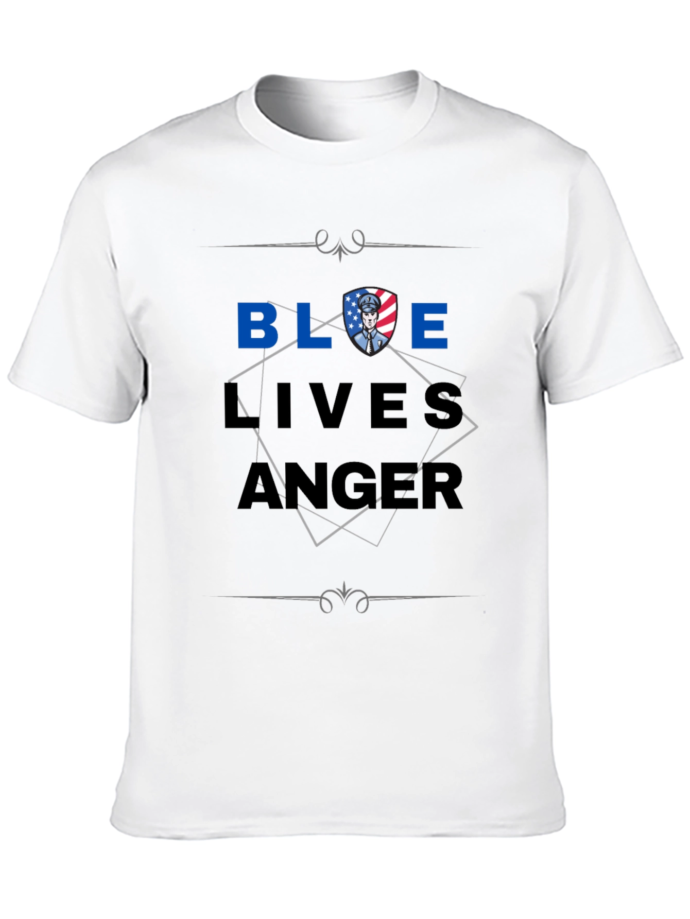 Blue Lives Matter Graphic Print T-Shirt