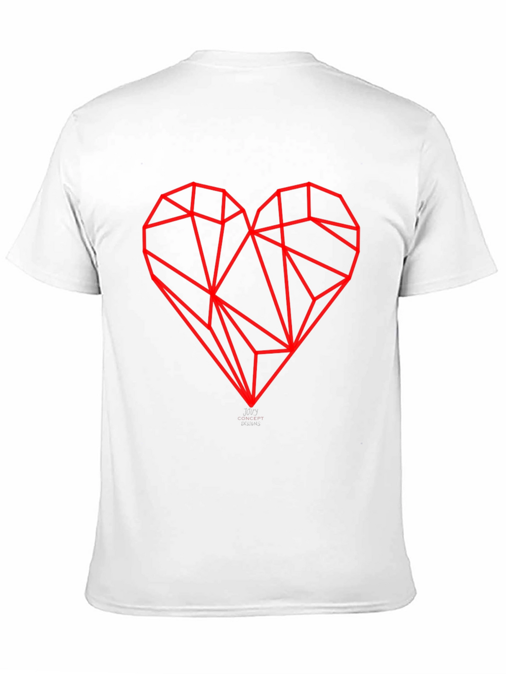 Geometric Heart Graphic Tee - Modern Streetwear