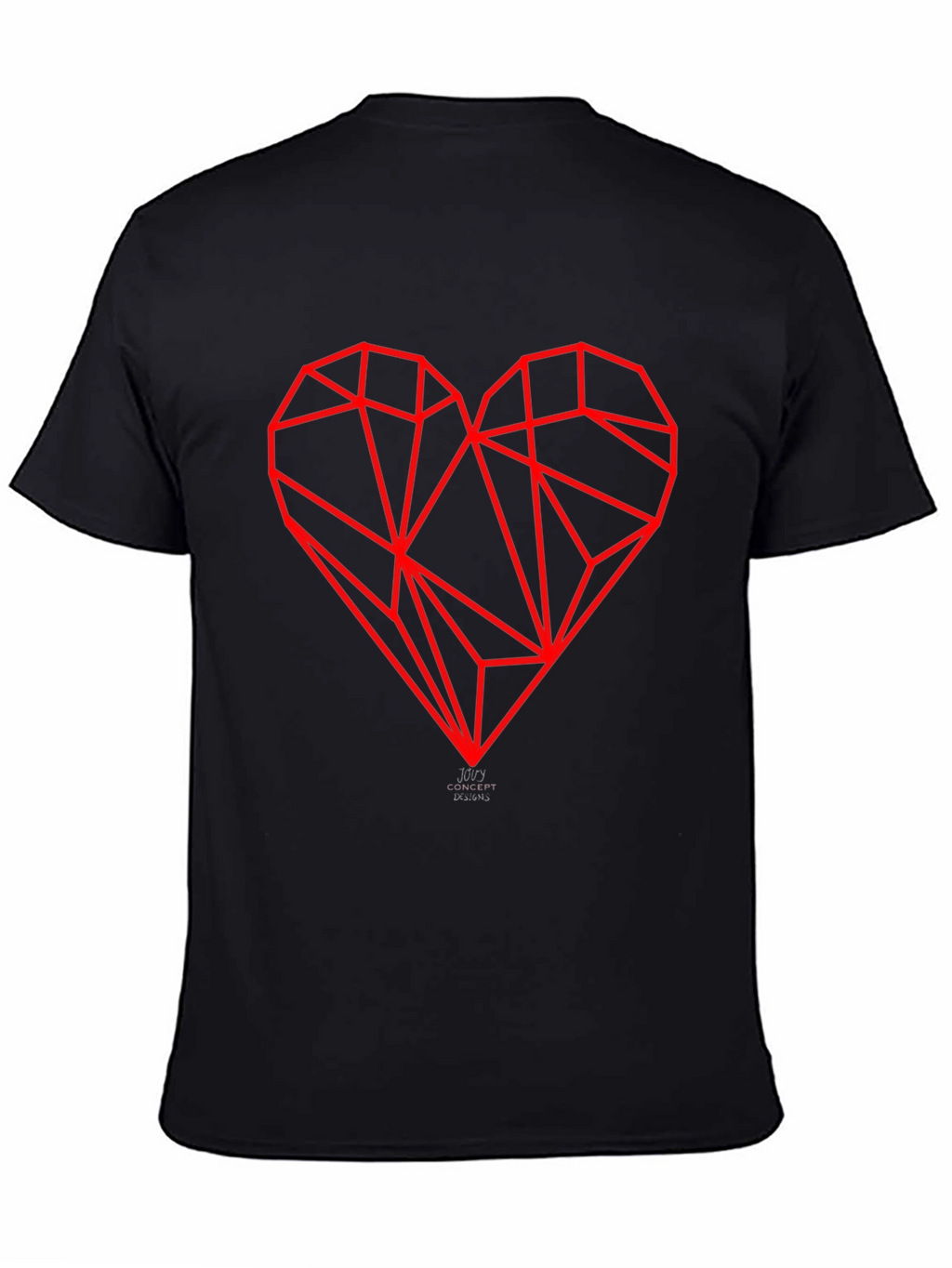 Geometric Heart Graphic Tee - Modern Streetwear