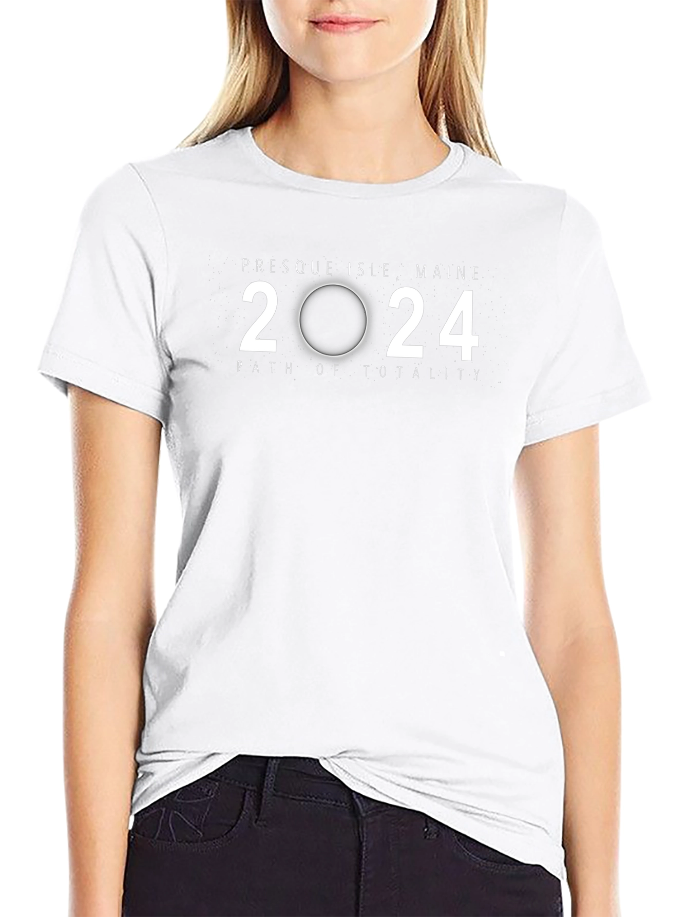 Presque Isle Maine 2024 Total Solar Eclipse T-Shirt