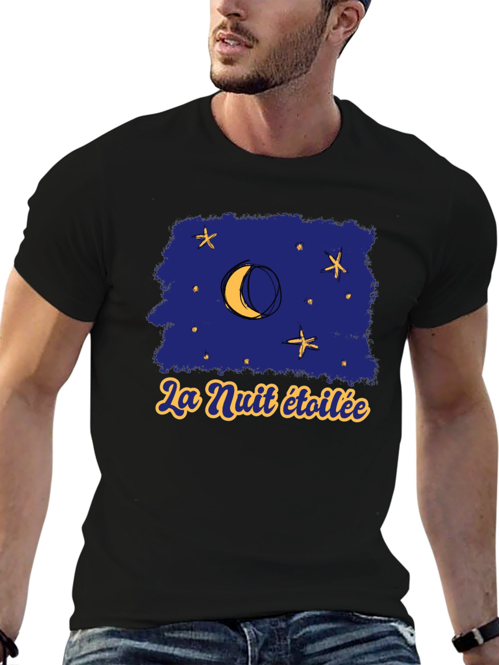 Starry Night T-Shirt - La Nuit Étoilée Graphic Tee