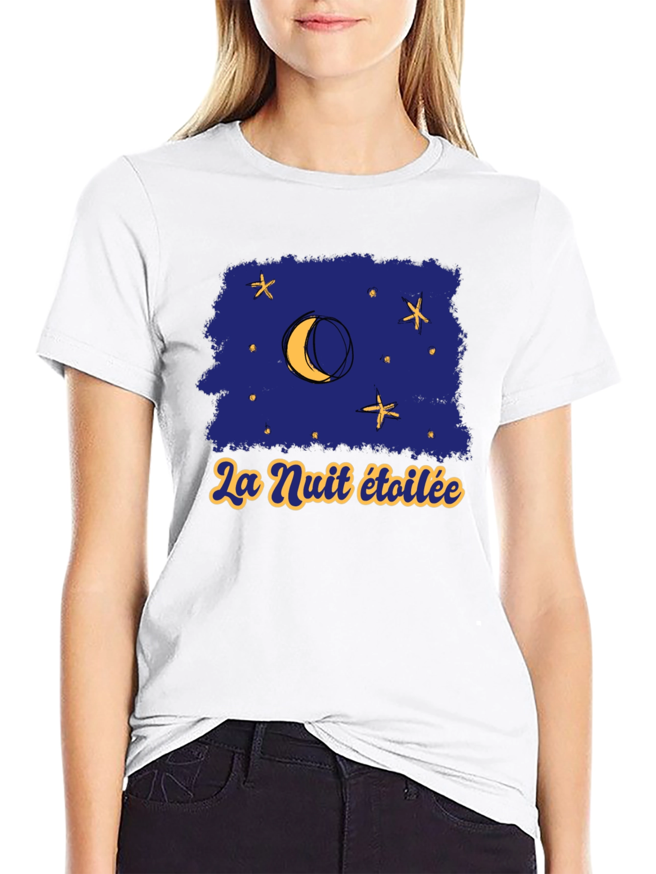 Starry Night T-Shirt - La Nuit Étoilée Graphic Tee