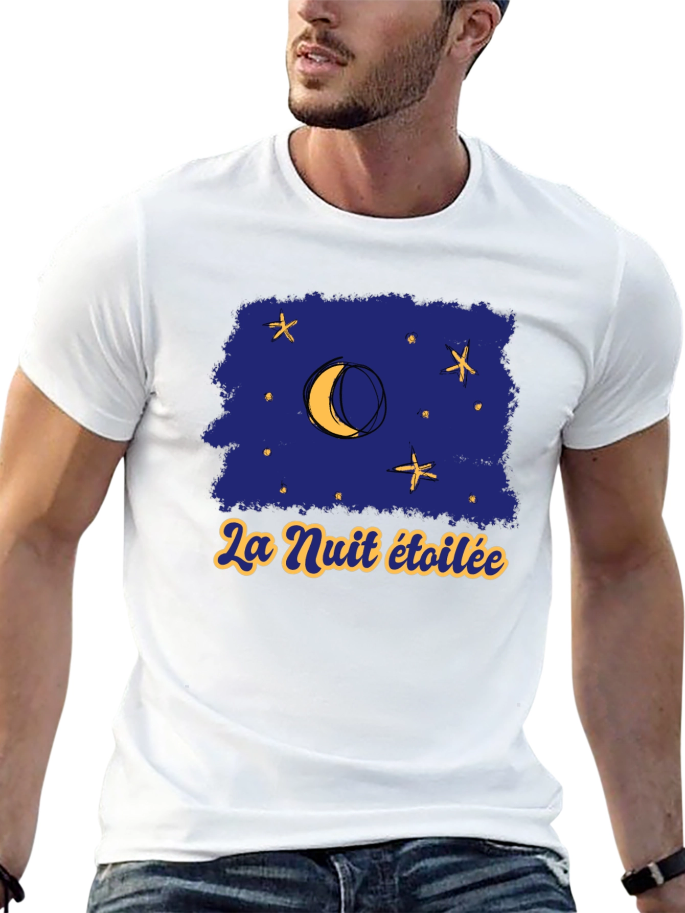 Starry Night T-Shirt - La Nuit Étoilée Graphic Tee