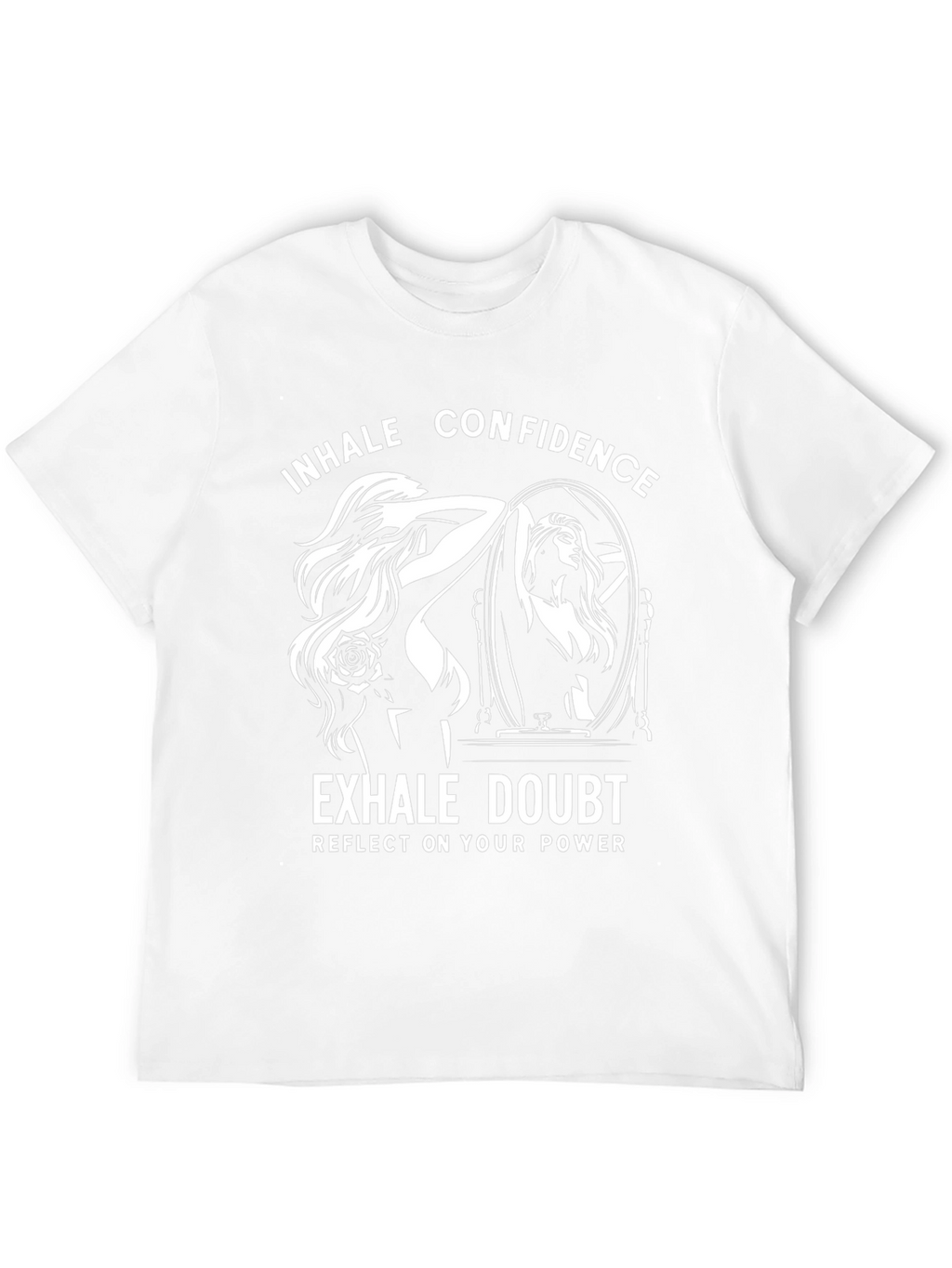 Inhale Confidence Black Graphic Tee