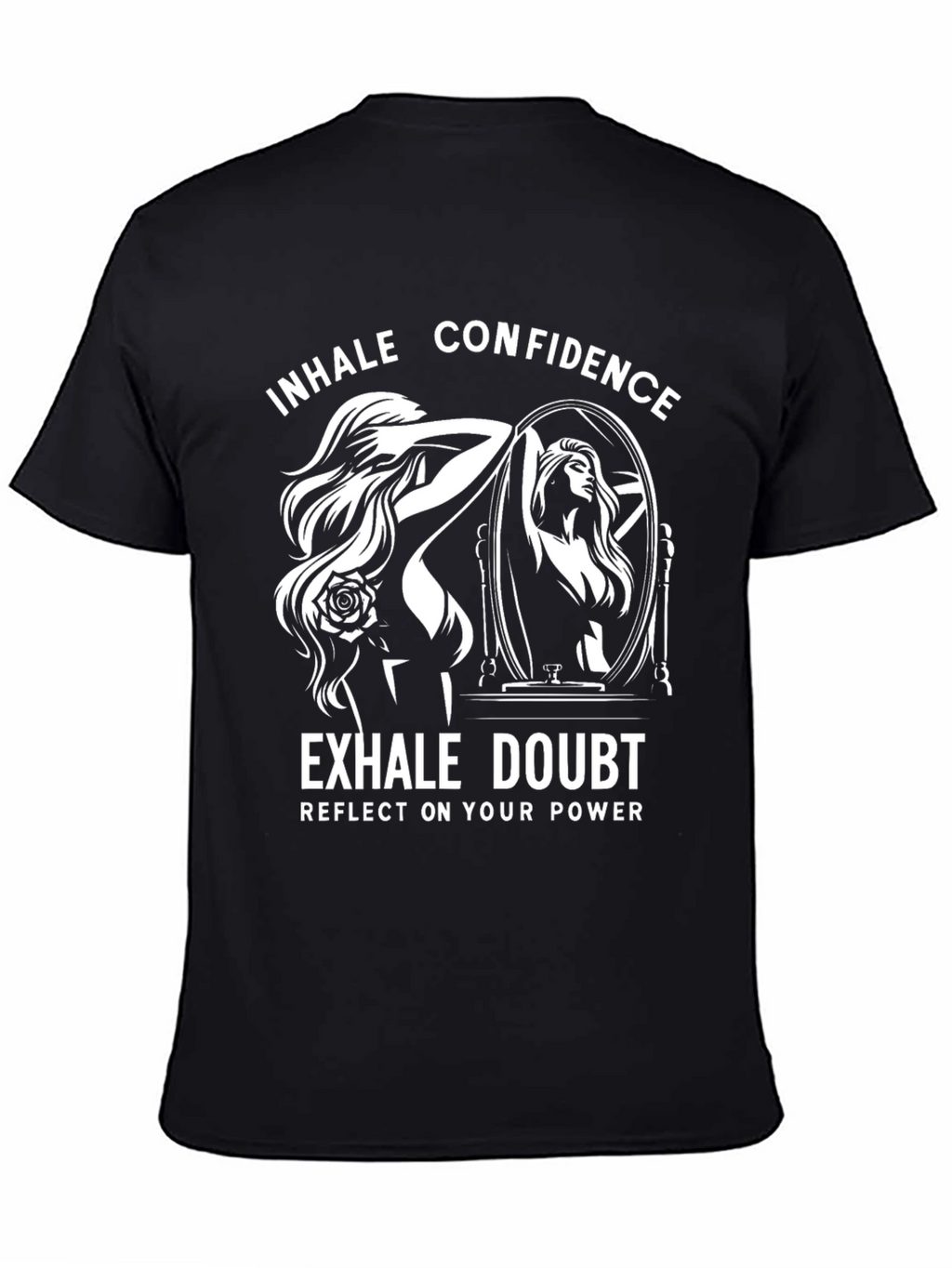 Inhale Confidence Black Graphic Tee